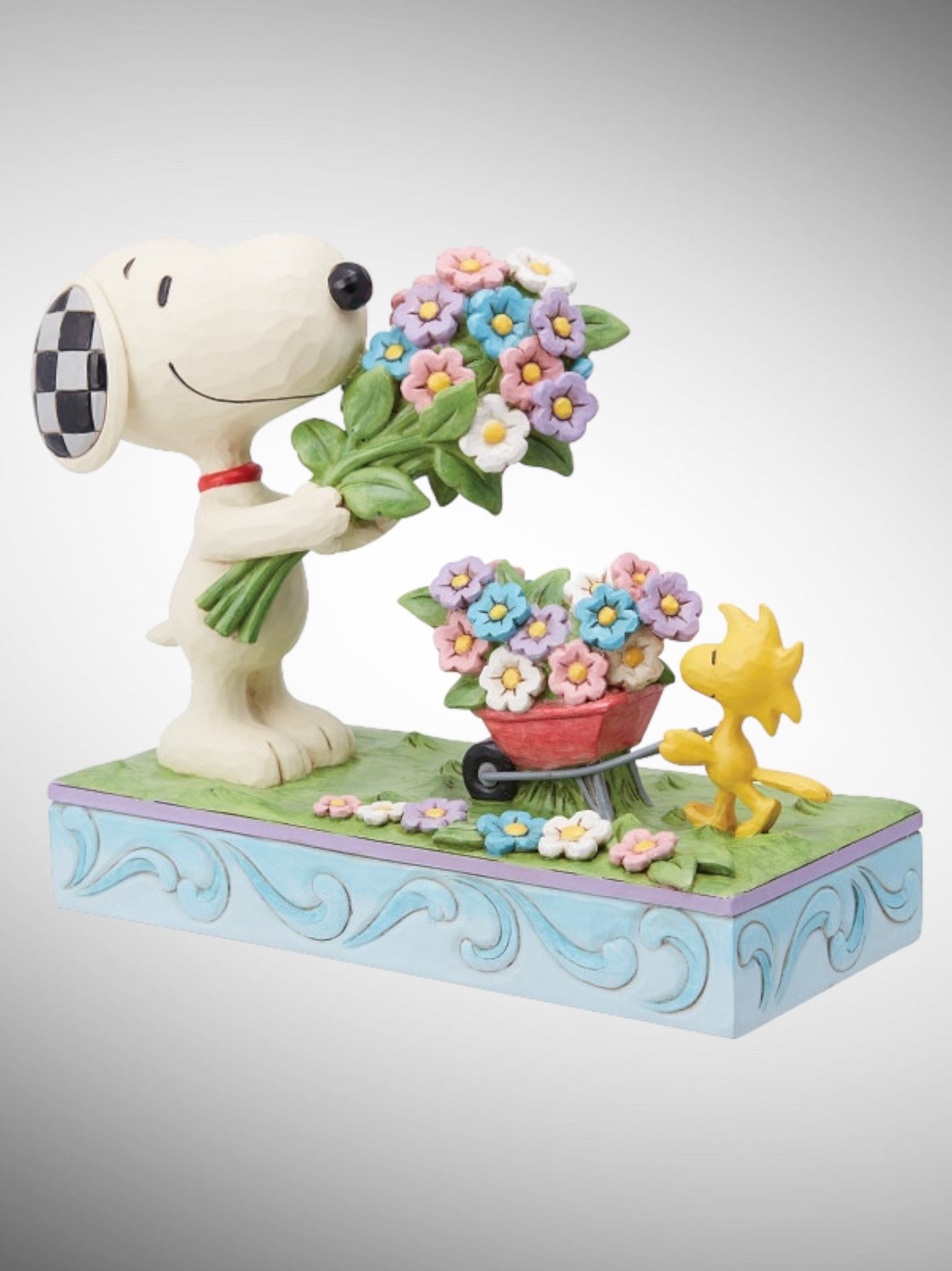 Jim Shore Peanuts - Fresh Picked Blooms Snoopy Woodstock Flowers Figurine