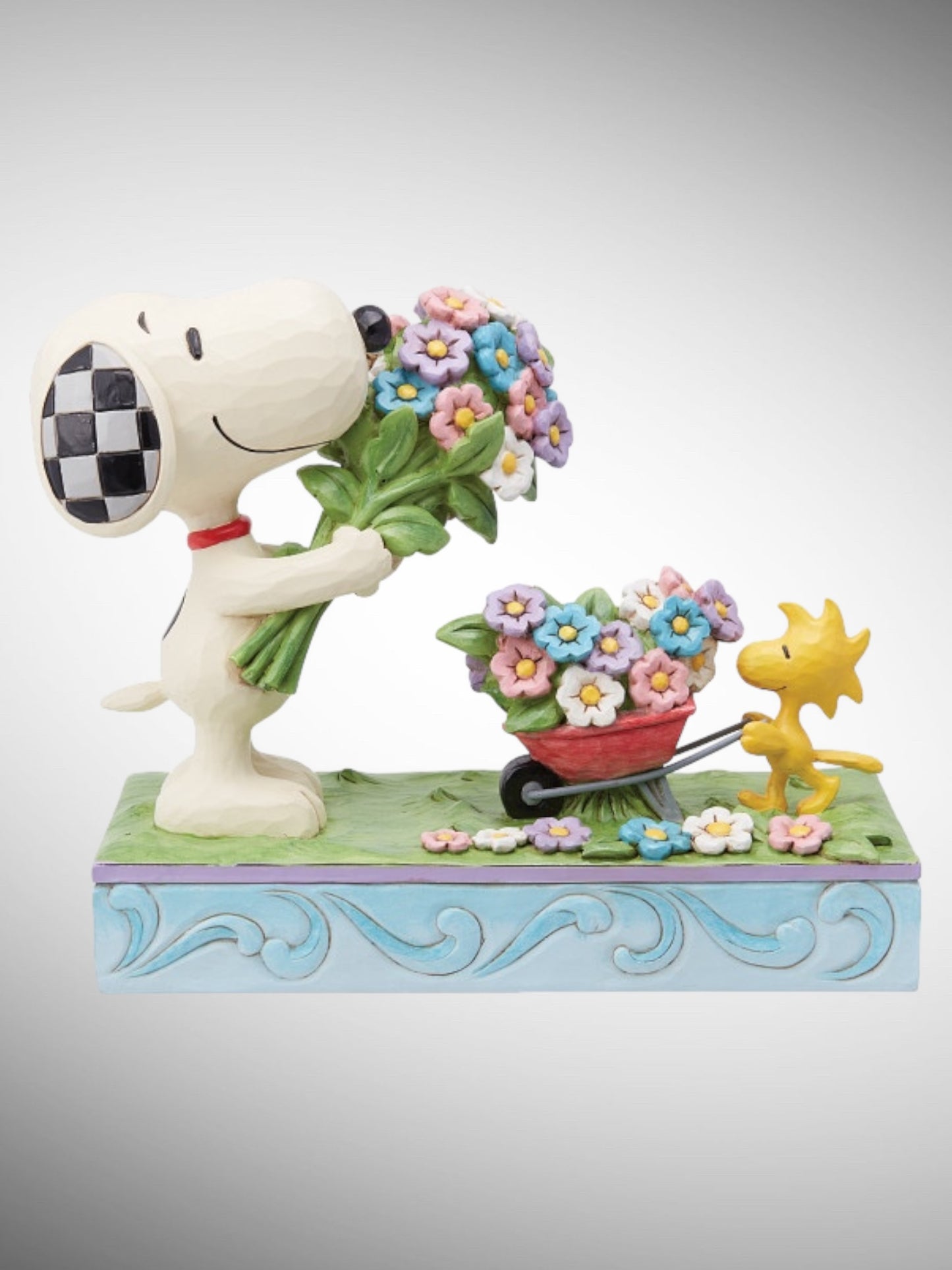 Jim Shore Peanuts - Fresh Picked Blooms Snoopy Woodstock Flowers Figurine