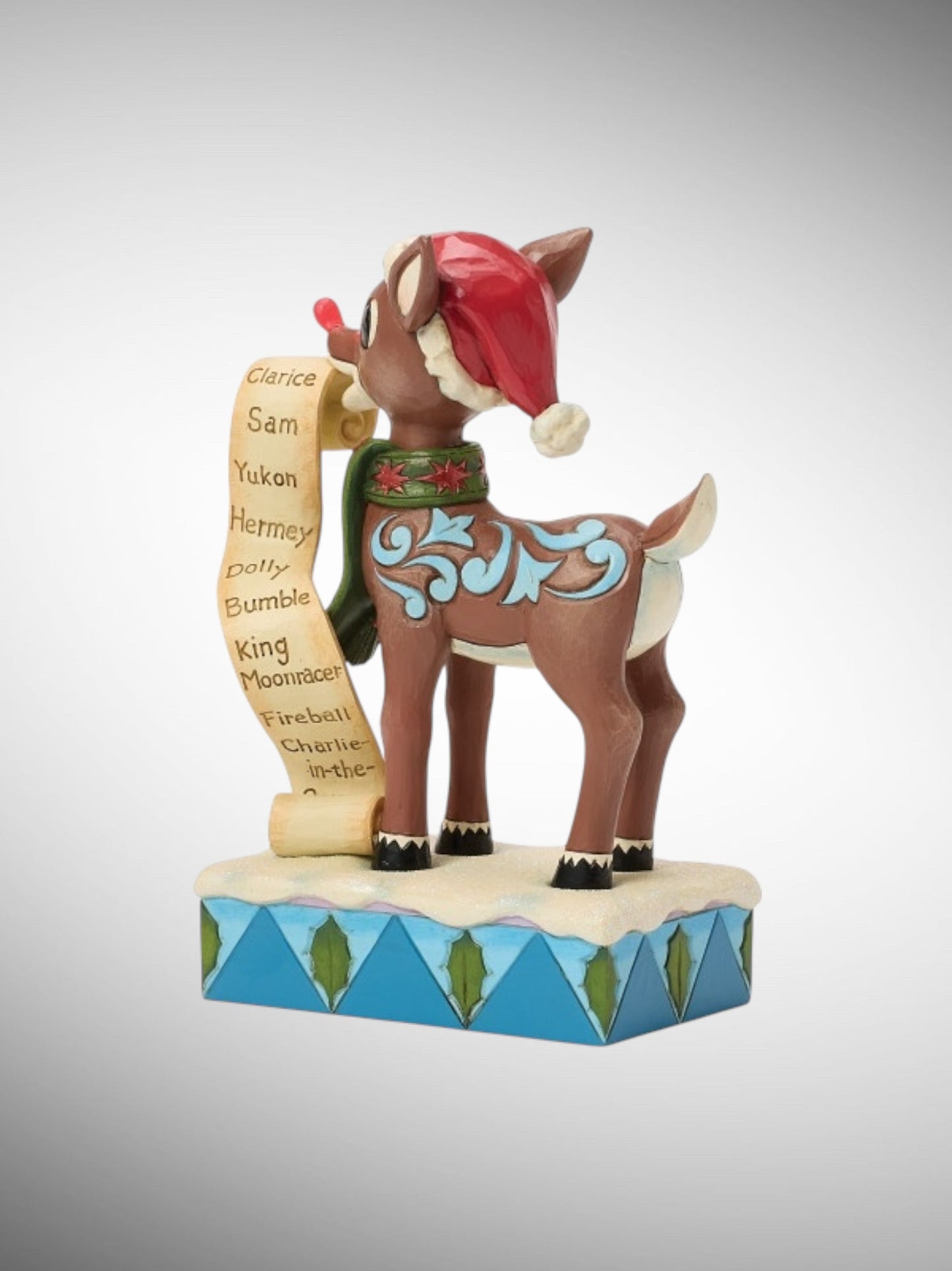 Jim Shore Rudolph Traditions - Rudolph with List in Mouth Figurine - PREORDER