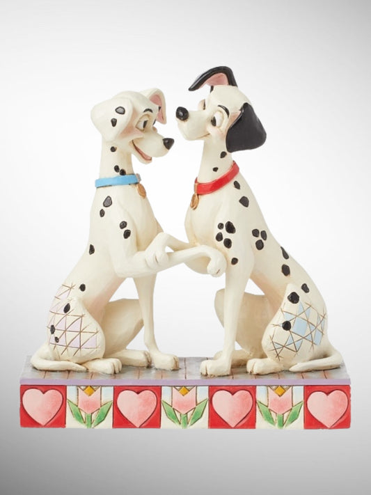 Jim Shore Disney Traditions - 101 Ways to Love You Pongo Perdita Dalmatians Figurine