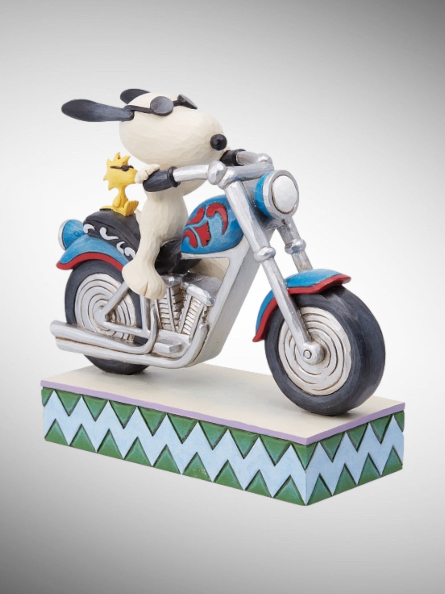 Jim Shore Peanuts - Cool Riders Snoopy Woodstock Motorcycle Figurine