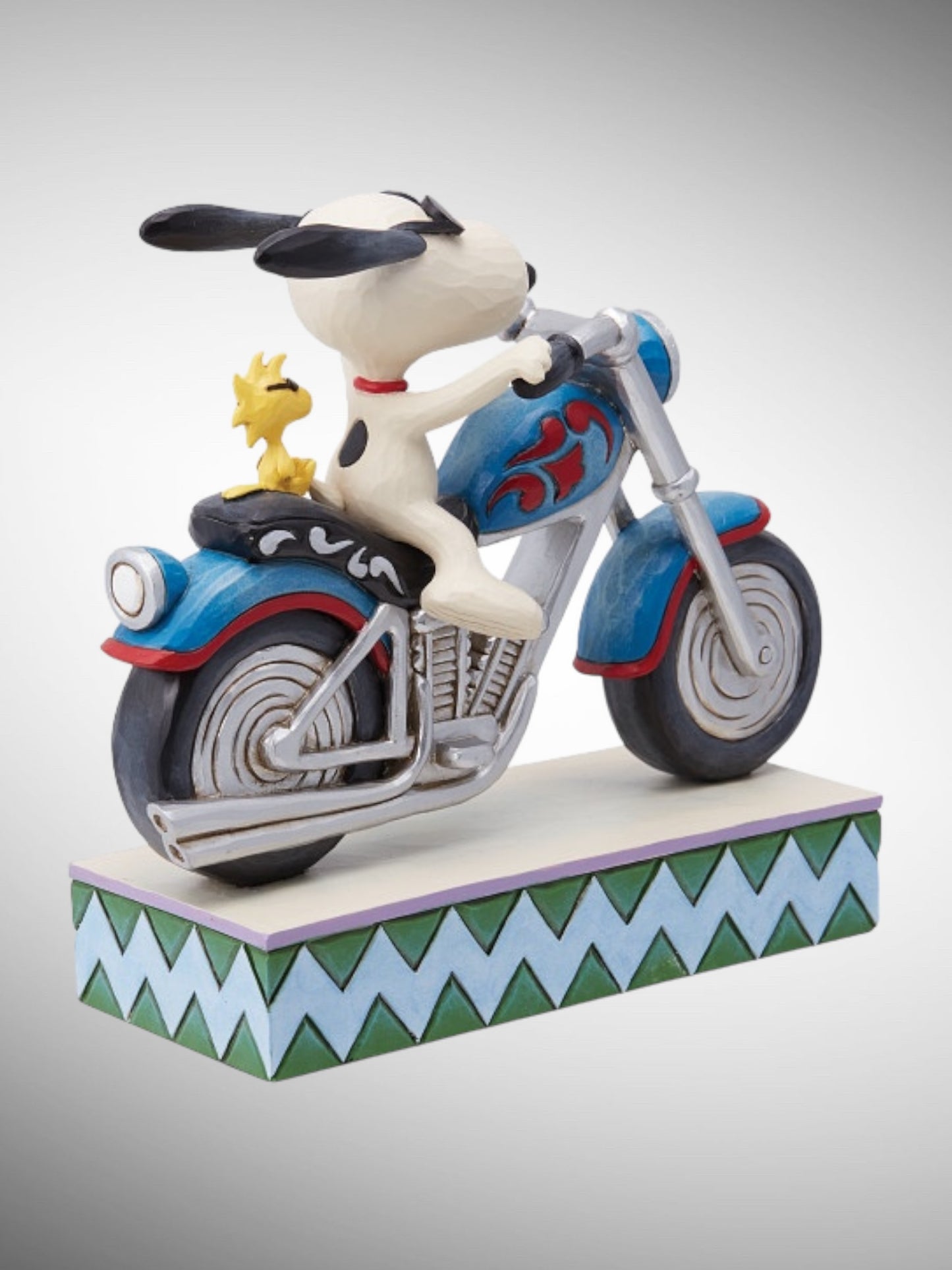 Jim Shore Peanuts - Cool Riders Snoopy Woodstock Motorcycle Figurine