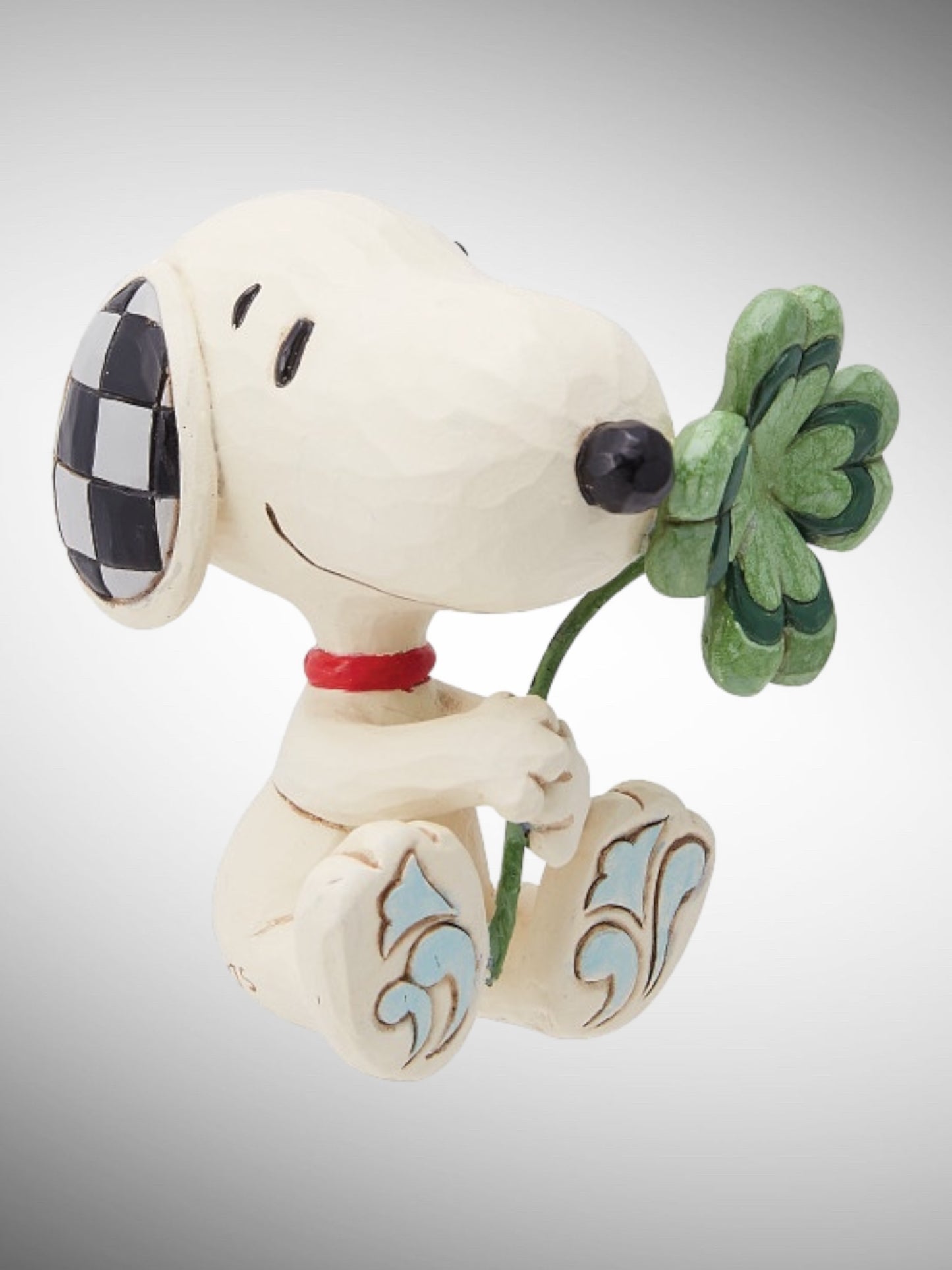 Jim Shore Peanuts - Snoopy with Clover Shamrock St. Patrick's Day Irish Mini Figurine
