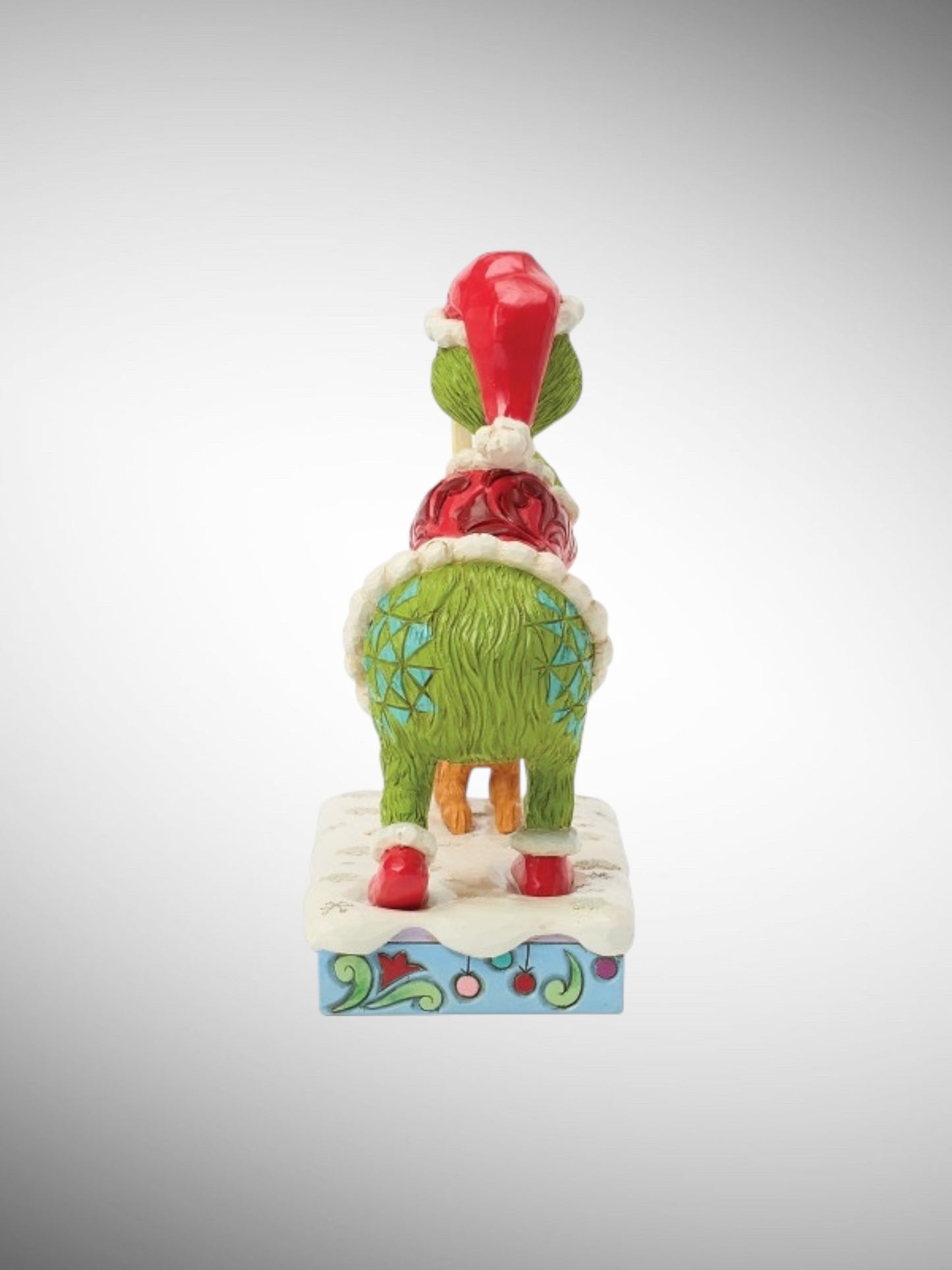 Jim Shore Dr. Seuss The Grinch - Grinch Tying Antlers Max Figurine - PREORDER