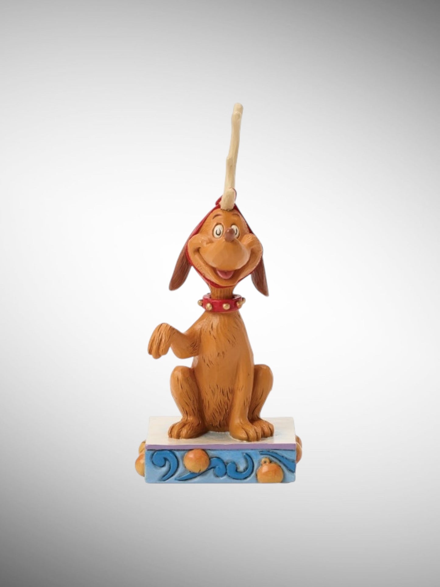 Jim Shore Dr. Seuss The Grinch - Max with Bell on Tail Figurine - PREORDER