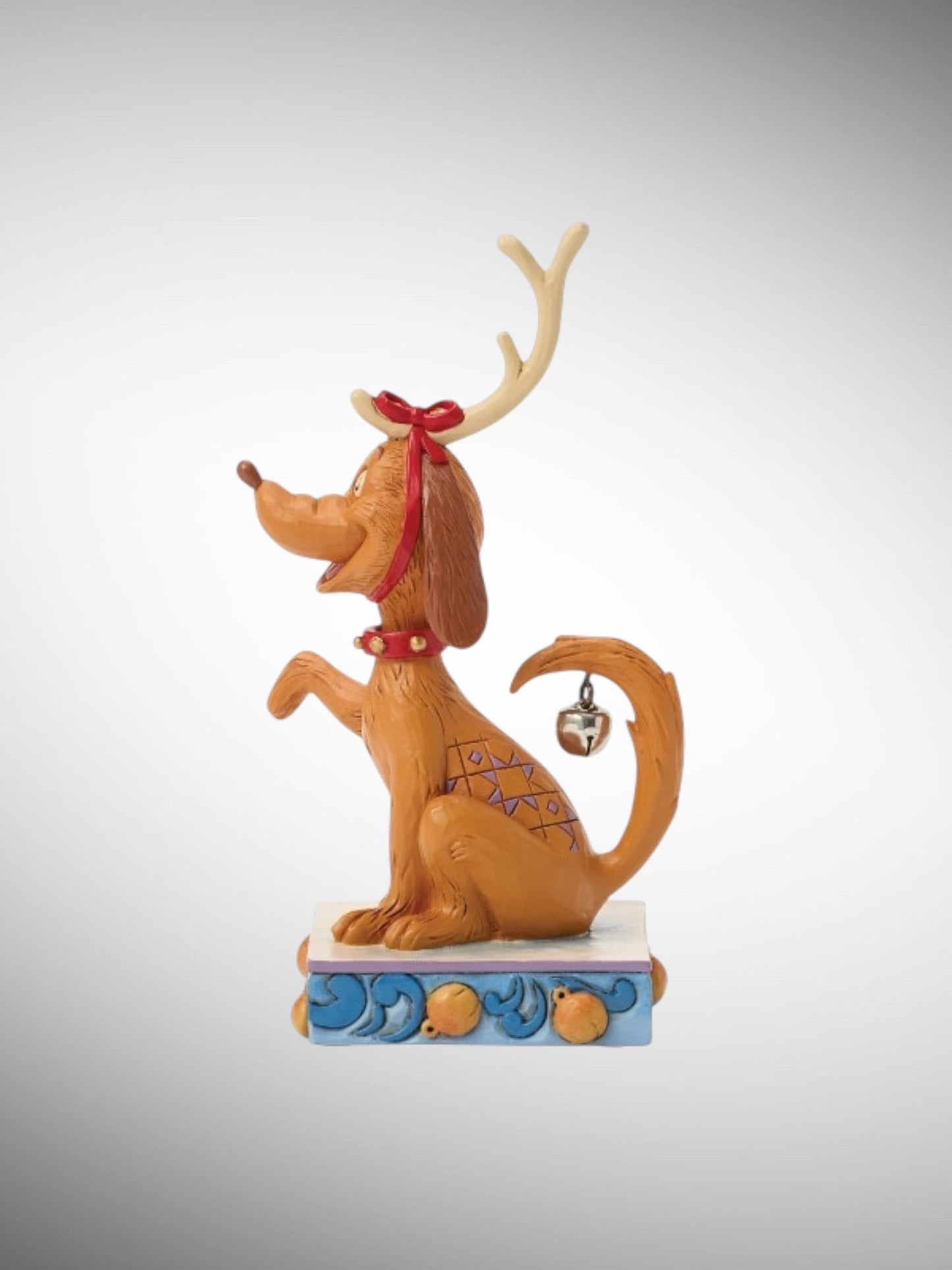 Jim Shore Dr. Seuss The Grinch - Max with Bell on Tail Figurine - PREORDER