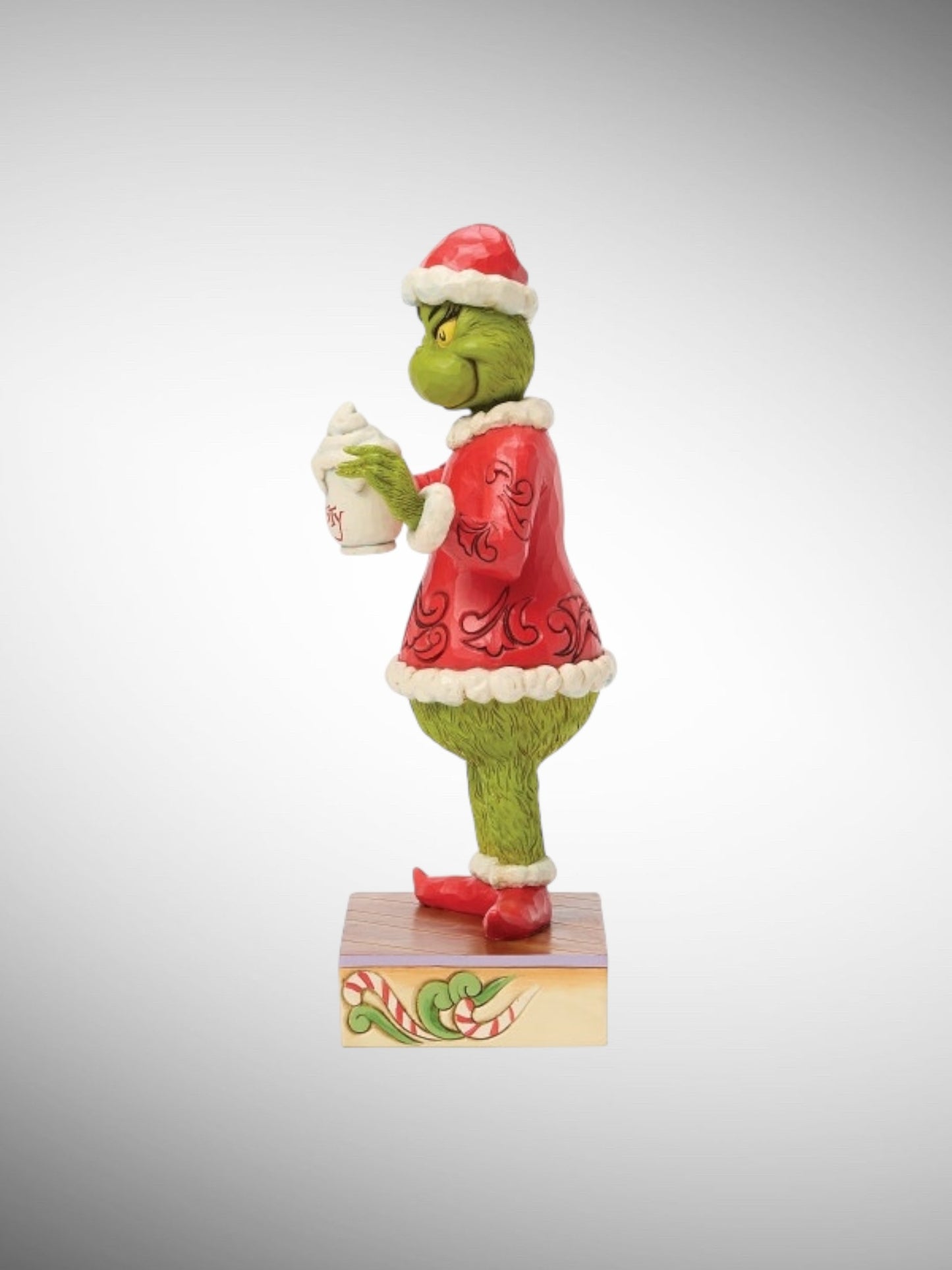 Jim Shore Dr. Seuss The Grinch - Grinch with Hot Chocolate Mug Figurine - PREORDER