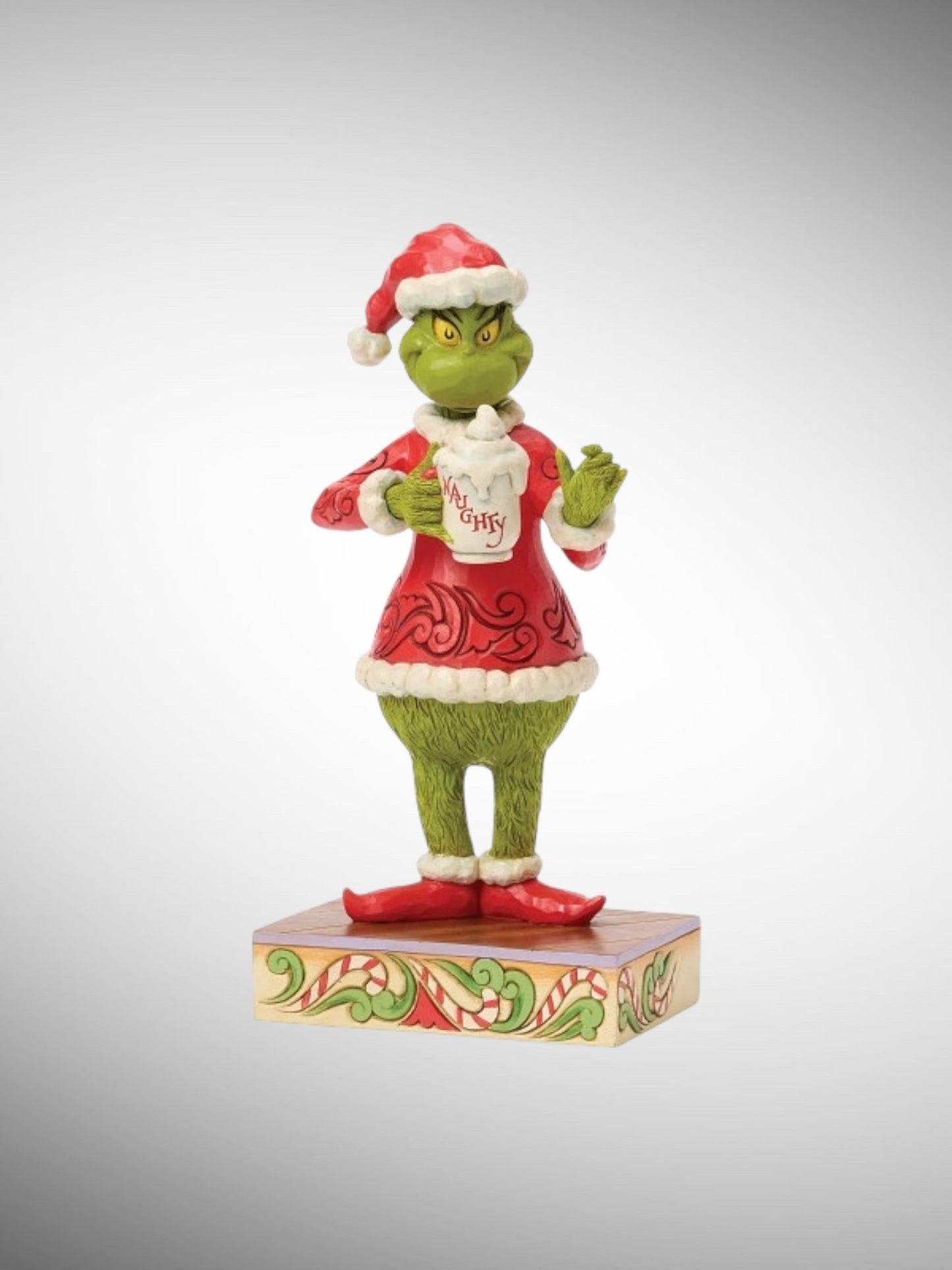 Jim Shore Dr. Seuss The Grinch - Grinch with Hot Chocolate Mug Figurine - PREORDER