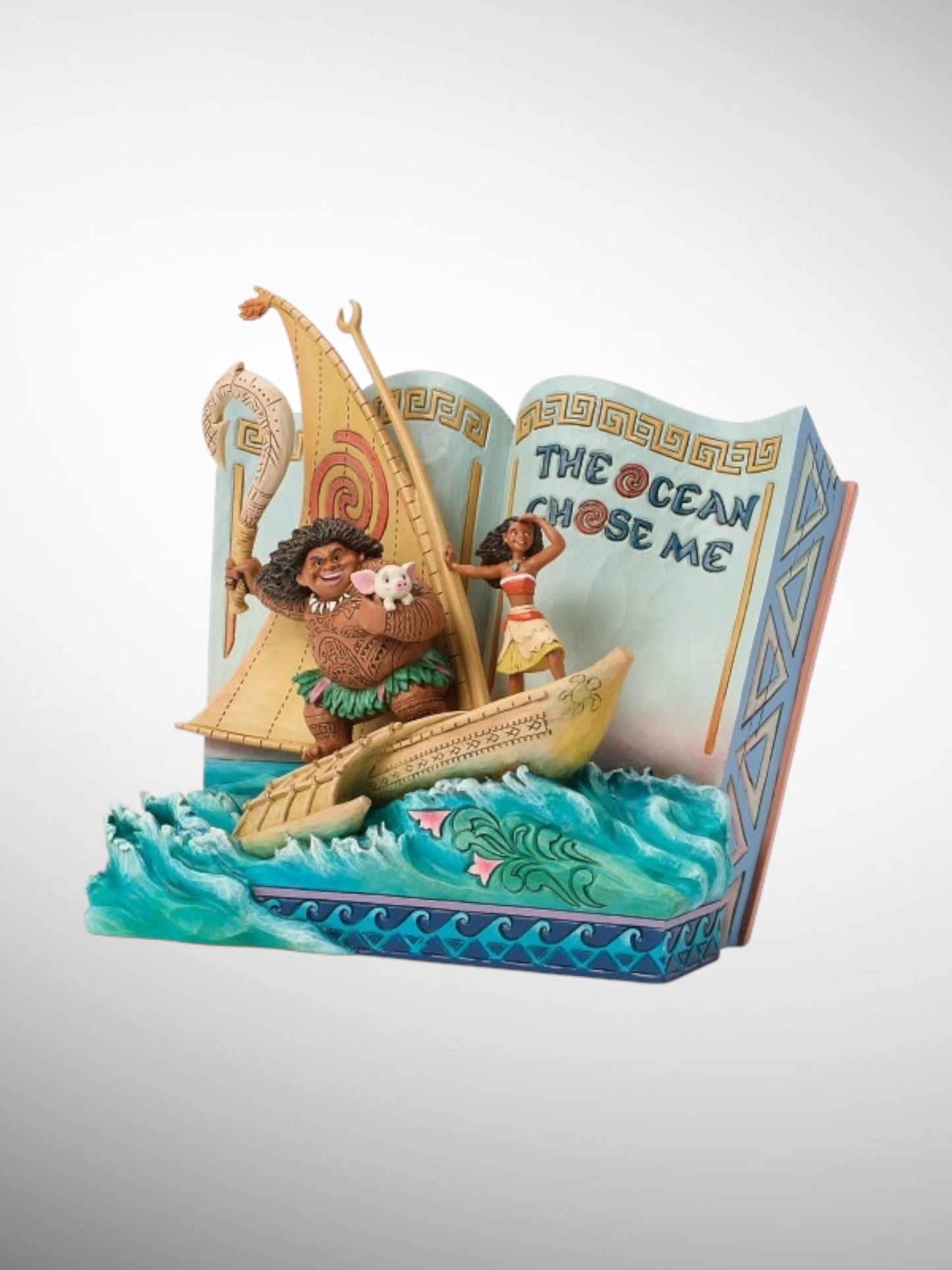 Jim Shore Disney Traditions - The Ocean Chose Me Moana Storybook Figurine - PREORDER