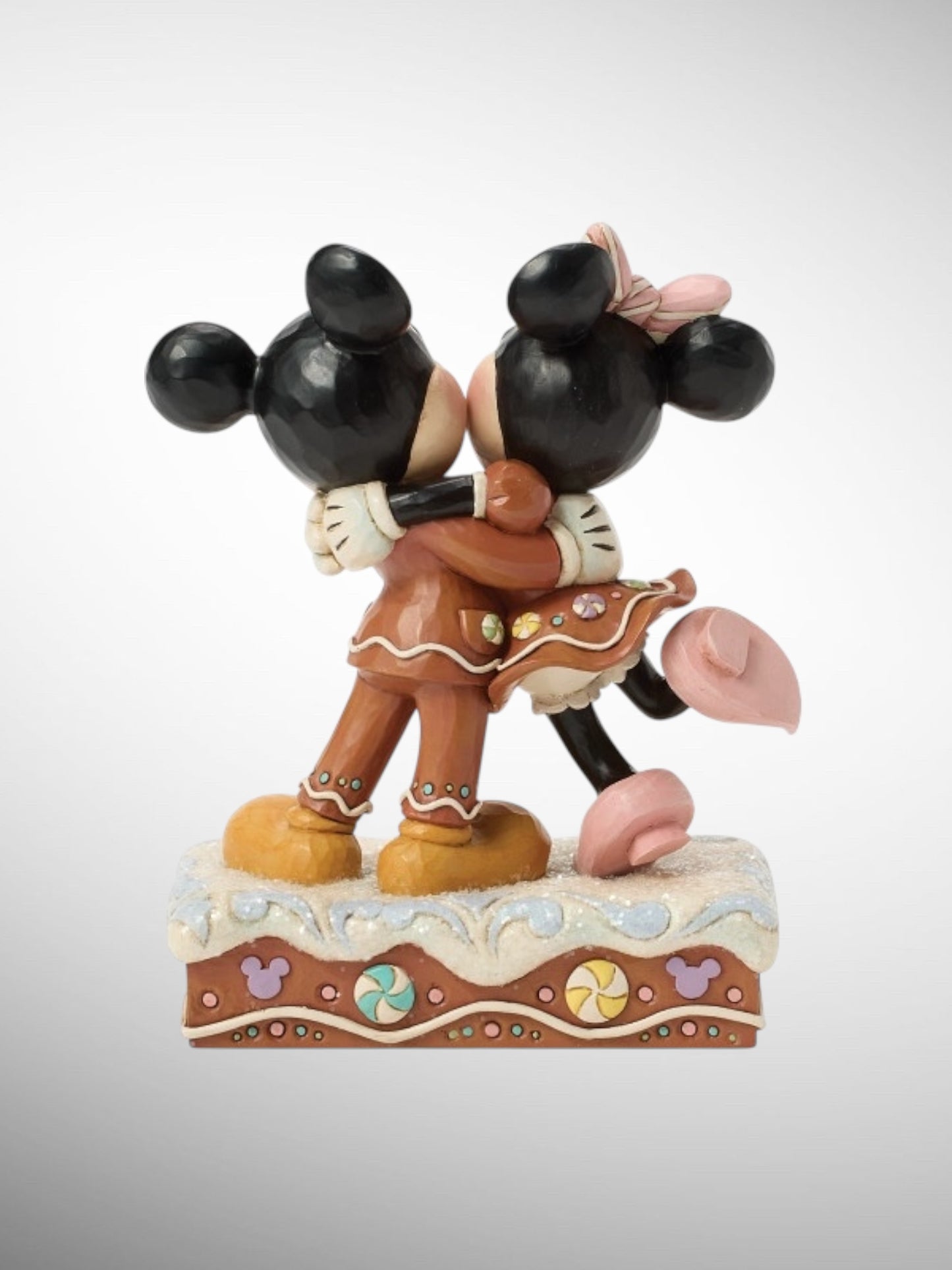 Jim Shore Disney Traditions -  Sugarcoated Sweethearts Christmas Gingerbread Mickey Minnie Figurine - PREORDER