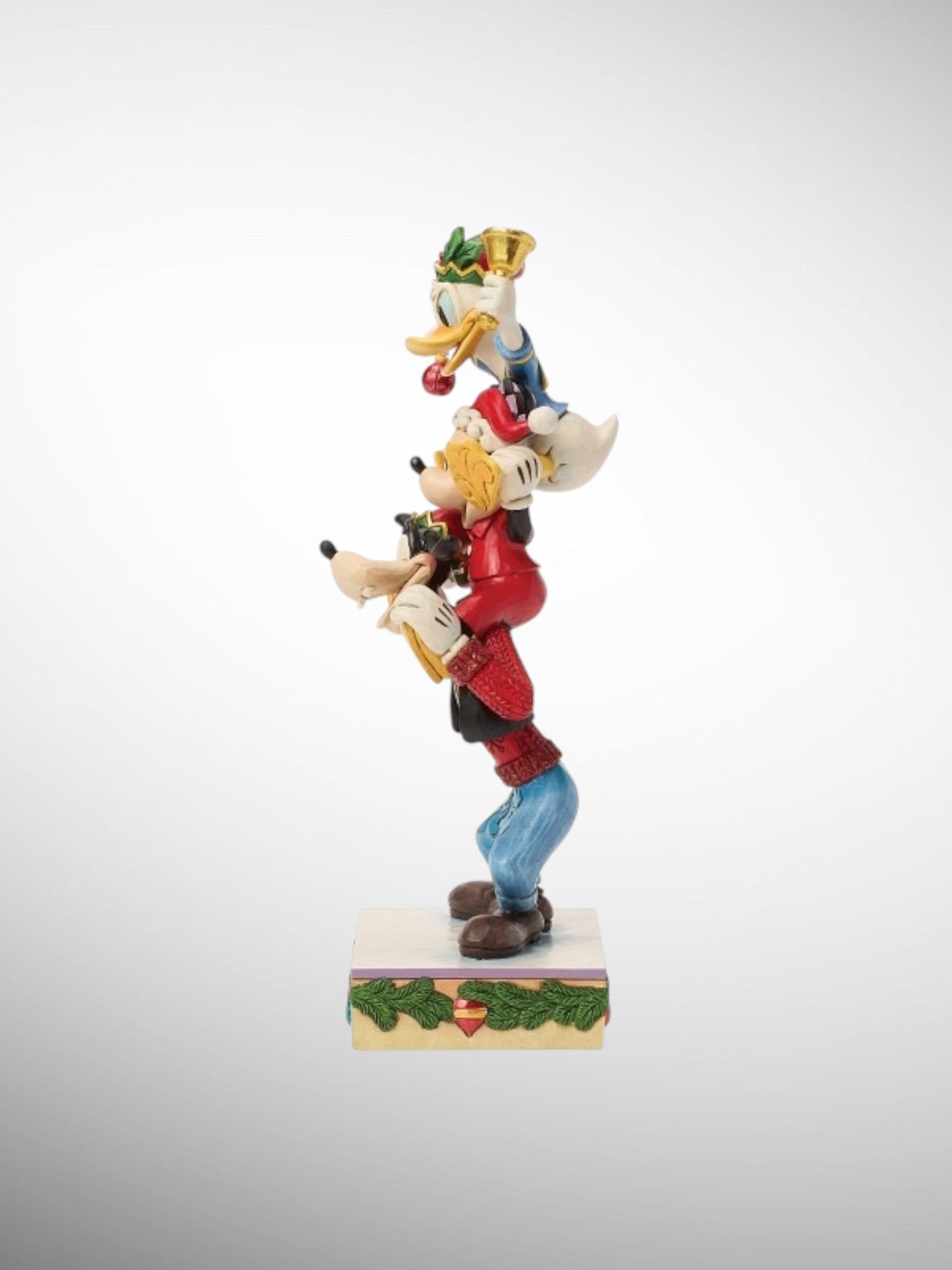Jim Shore Disney Traditions -  A Holiday Pile Up Christmas Mickey Goofy Donald Figurine - PREORDER