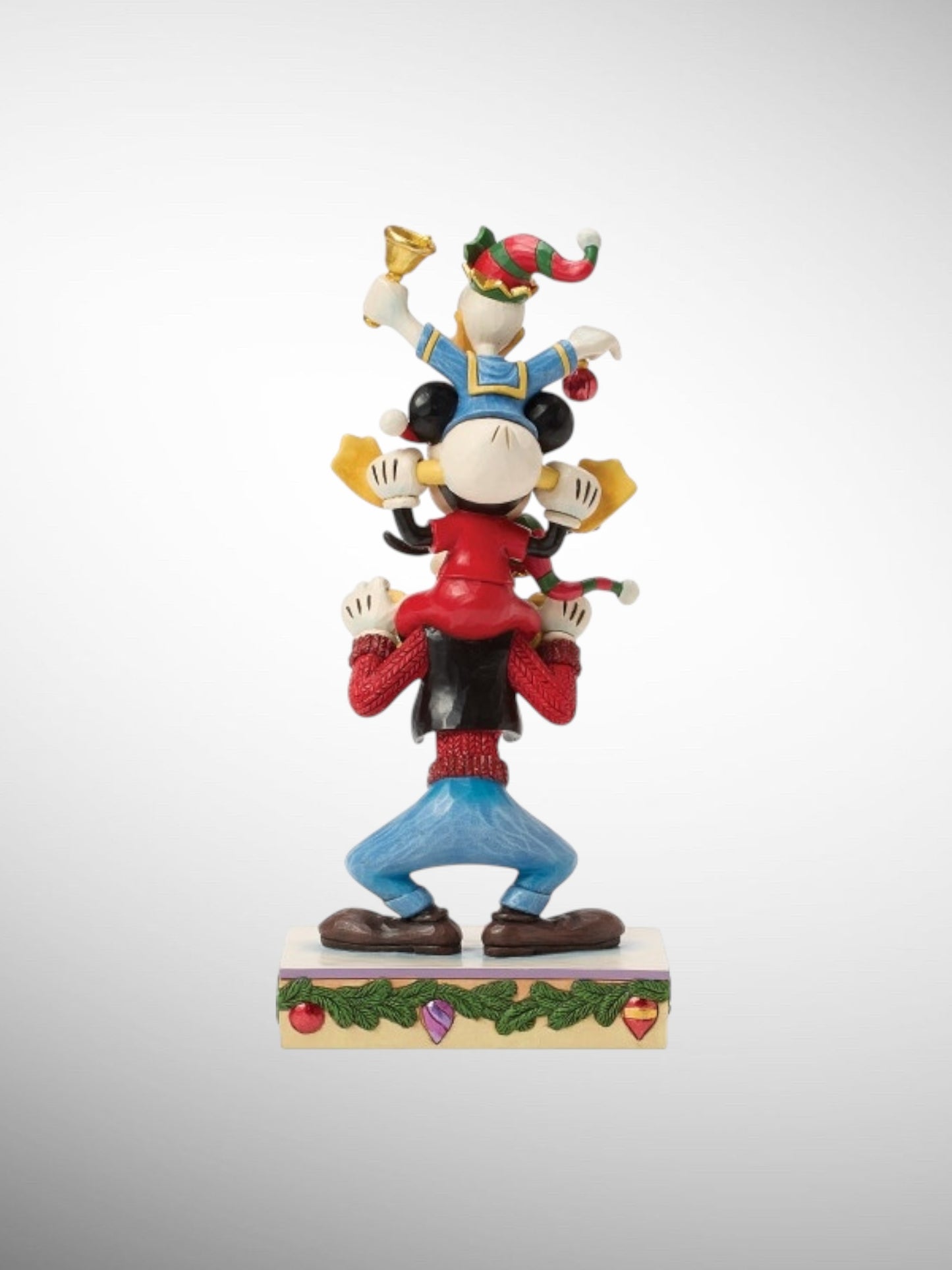 Jim Shore Disney Traditions -  A Holiday Pile Up Christmas Mickey Goofy Donald Figurine - PREORDER