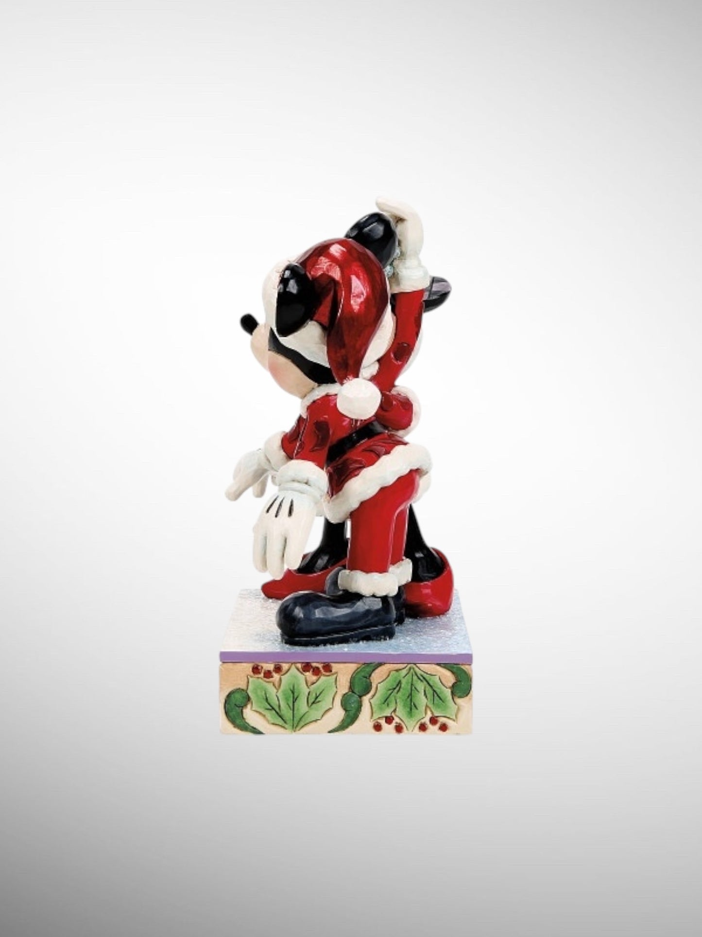 Jim Shore Disney Traditions -  Mistletoe Moments Christmas Mickey Minnie Figurine - PREORDER