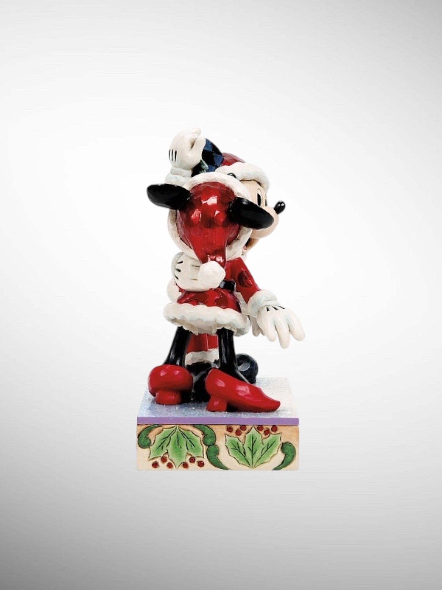 Jim Shore Disney Traditions -  Mistletoe Moments Christmas Mickey Minnie Figurine - PREORDER