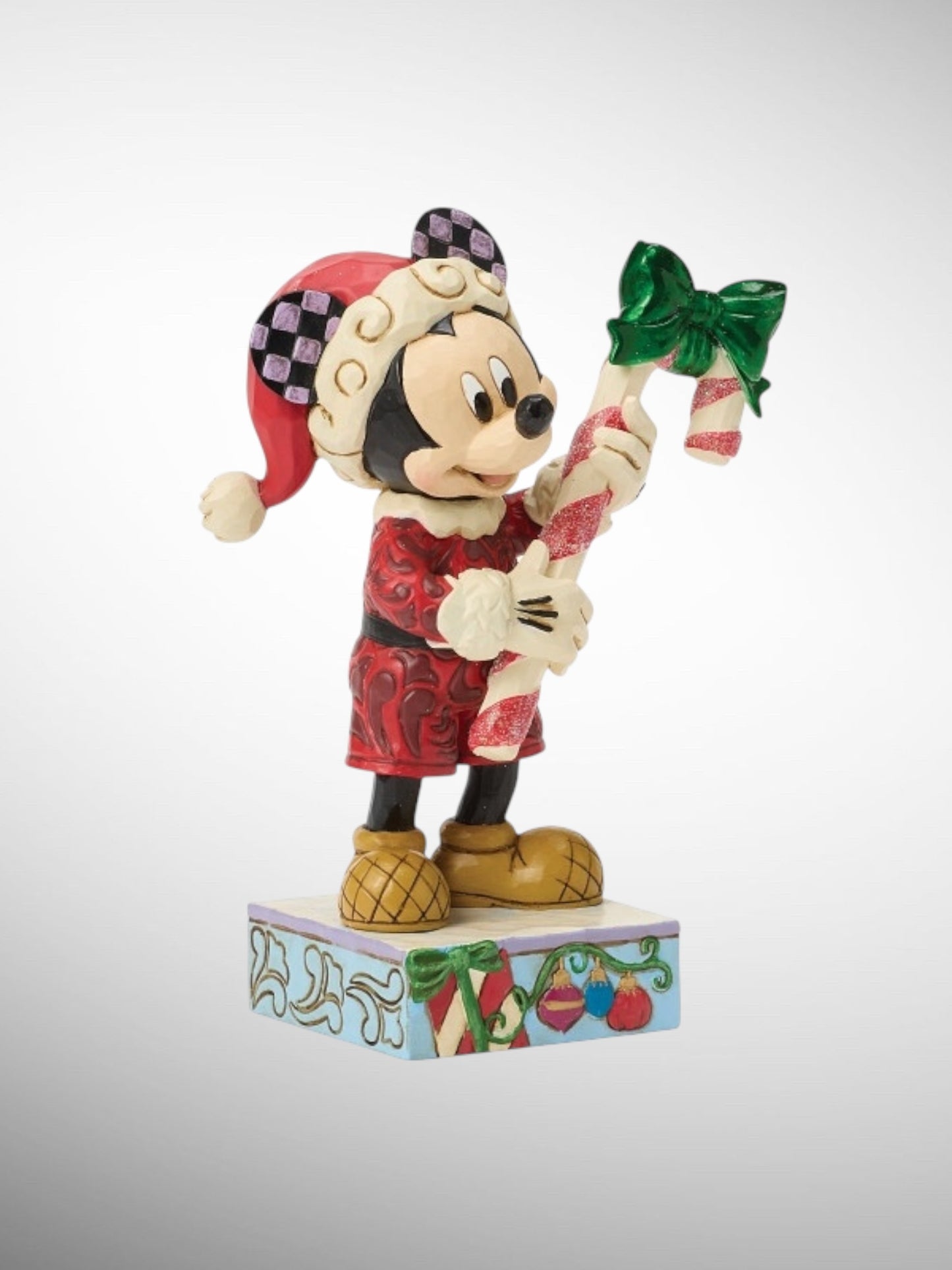 Jim Shore Disney Traditions -  Peppermint Magic Christmas Mickey Figurine - PREORDER
