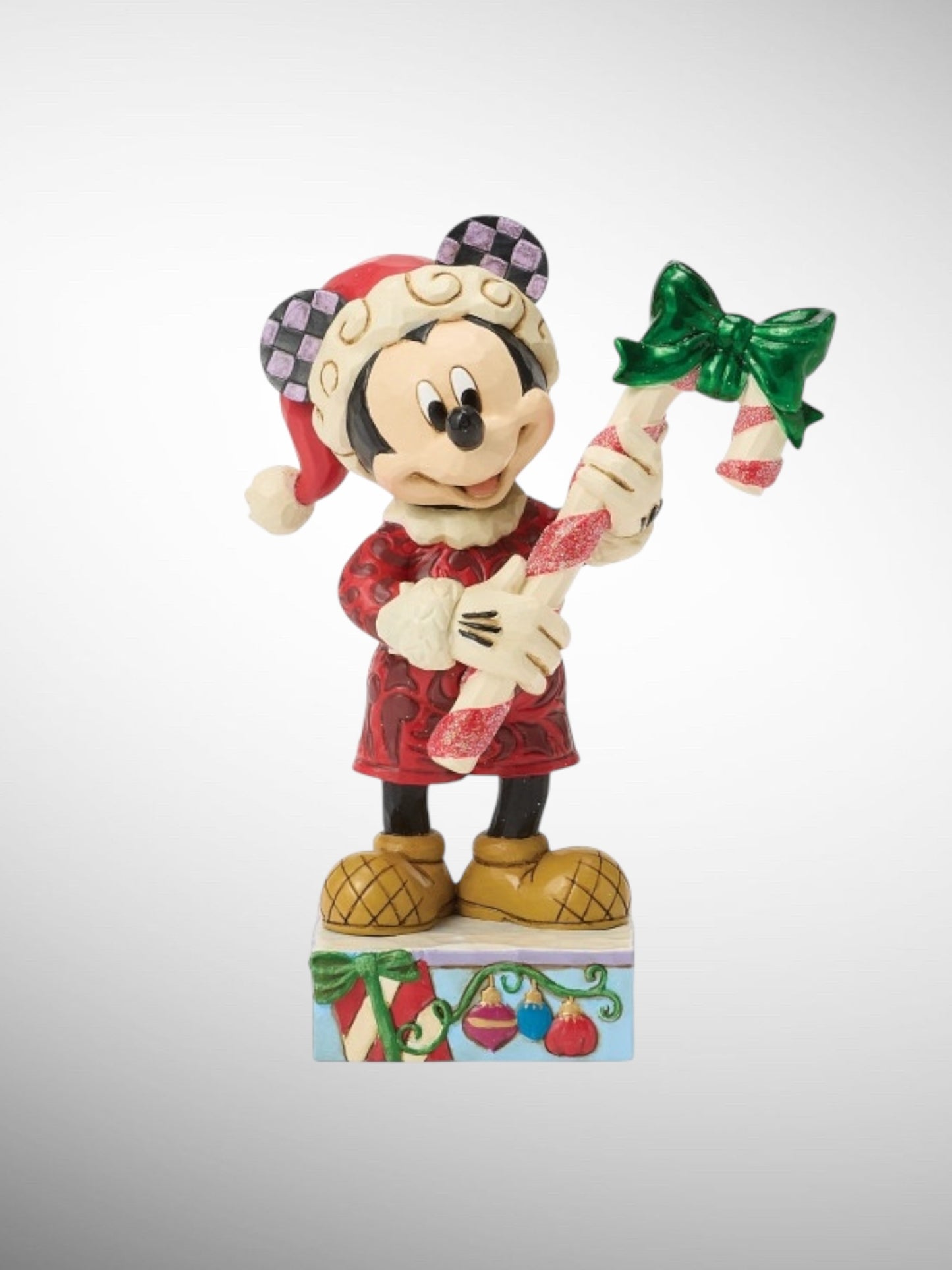 Jim Shore Disney Traditions -  Peppermint Magic Christmas Mickey Figurine - PREORDER