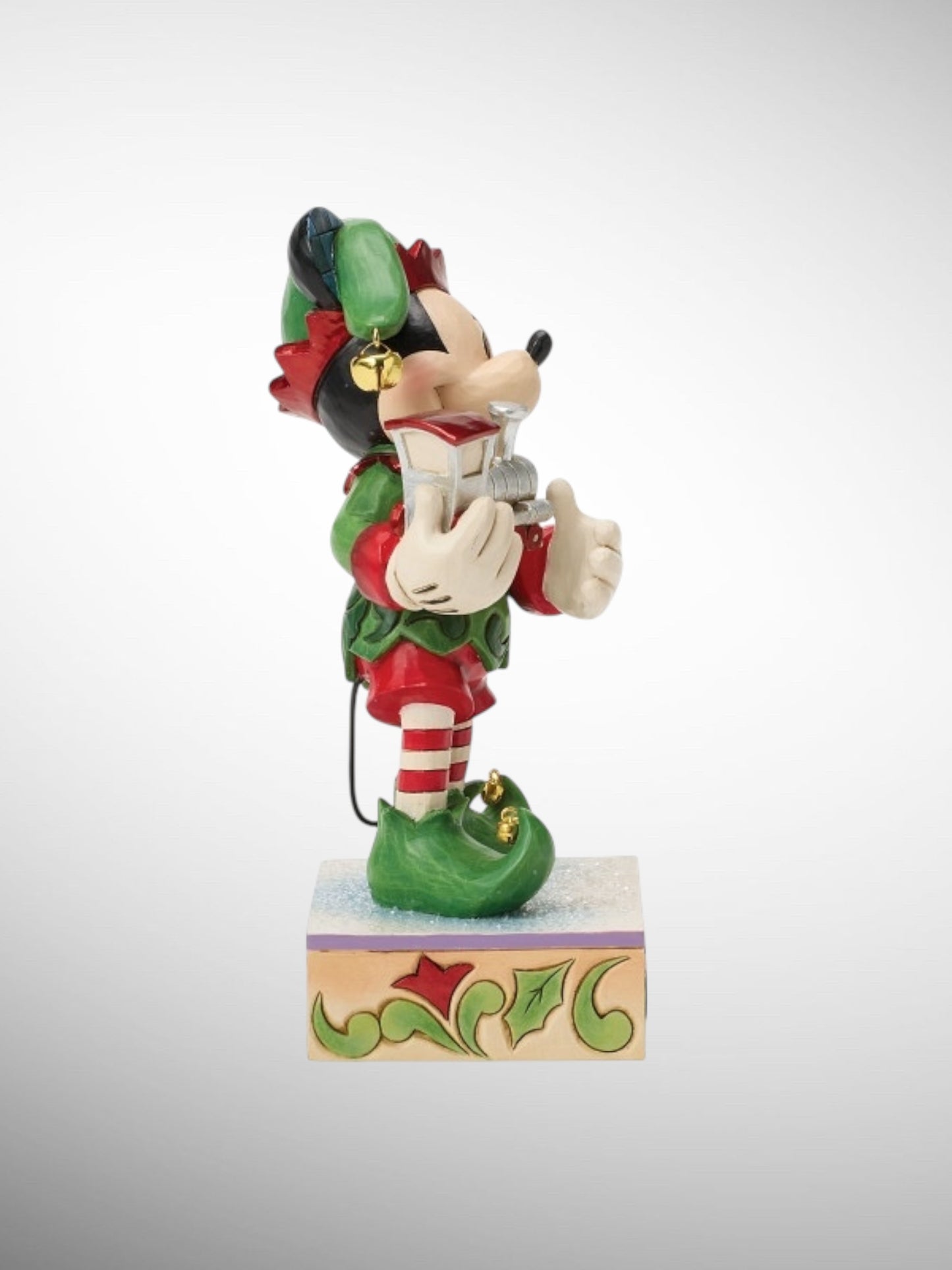 Jim Shore Disney Traditions -  Elf on Track Christmas Mickey Figurine - PREORDER