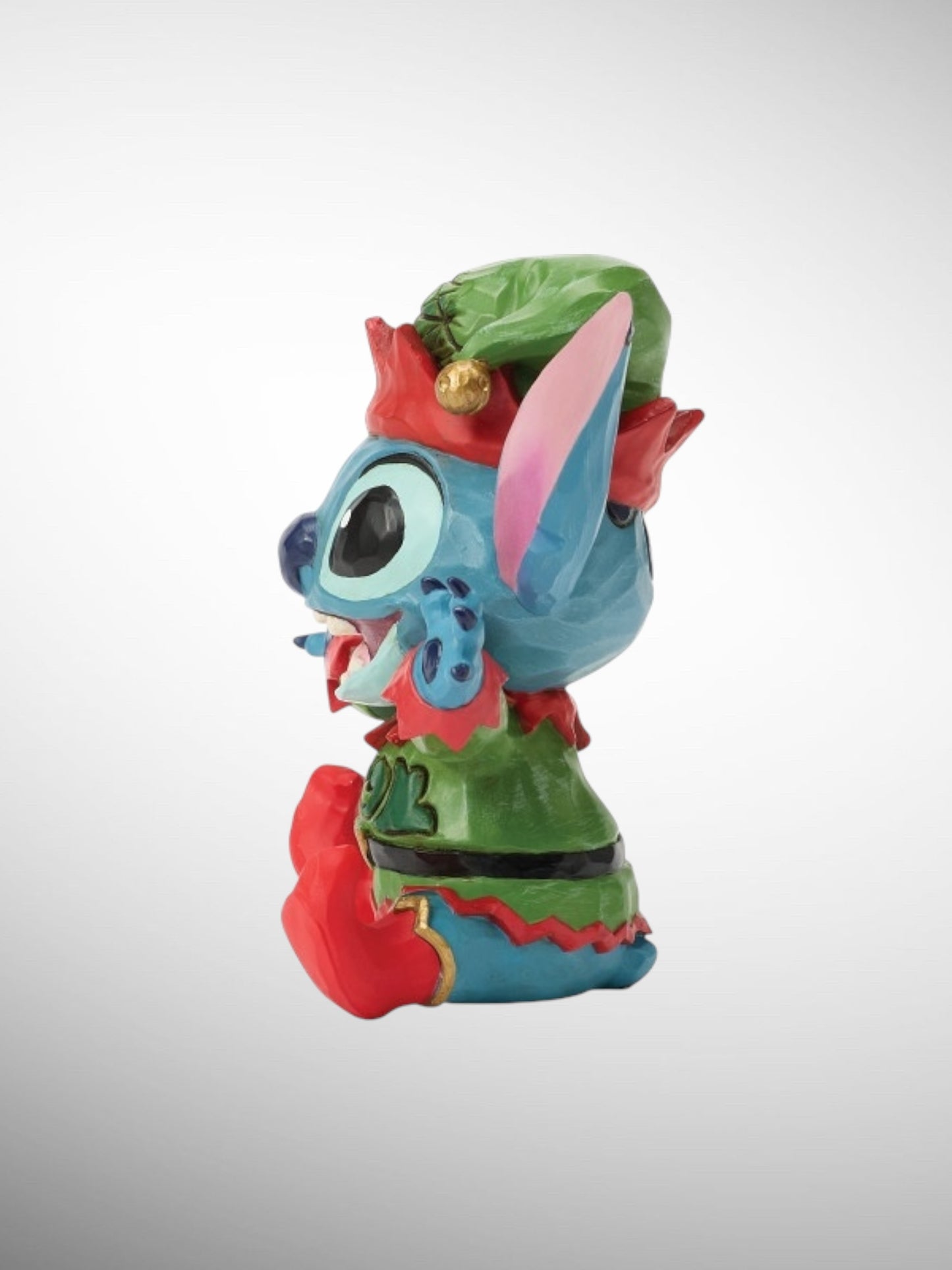 Jim Shore Disney Traditions -  Stitch Elf Mini Christmas Figurine - PREORDER