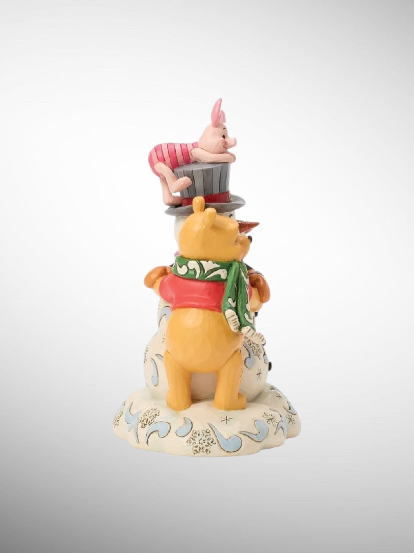 Jim Shore Disney Traditions -  A Chilly Creation Christmas Snowman Pooh Tigger Piglet Figurine - PREORDER