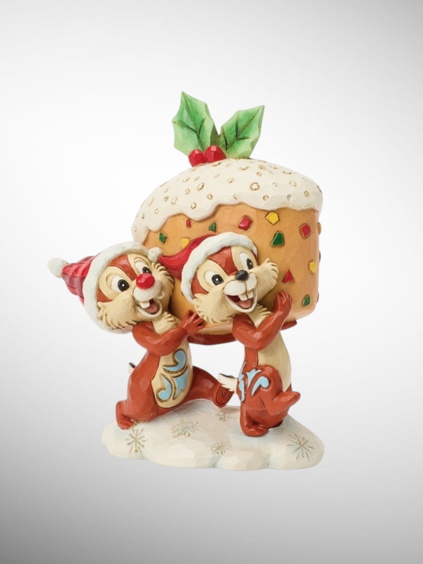 Jim Shore Disney Traditions -  Merry Mischief Chip Dale Christmas Figurine - PREORDER