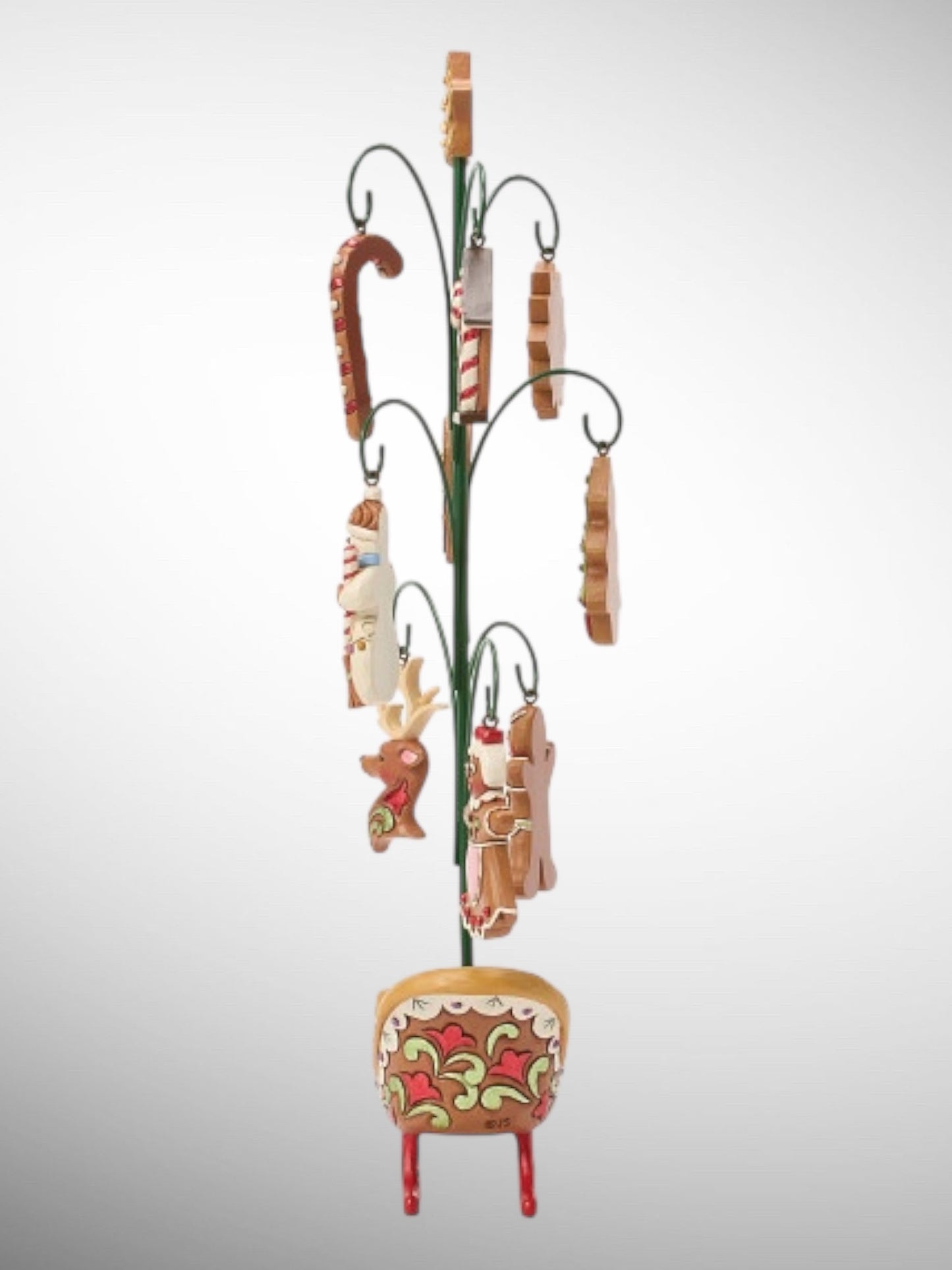 Jim Shore Gingerbread Christmas - Tree of Treasures with Cookie Ornaments Figurine - PREORDER