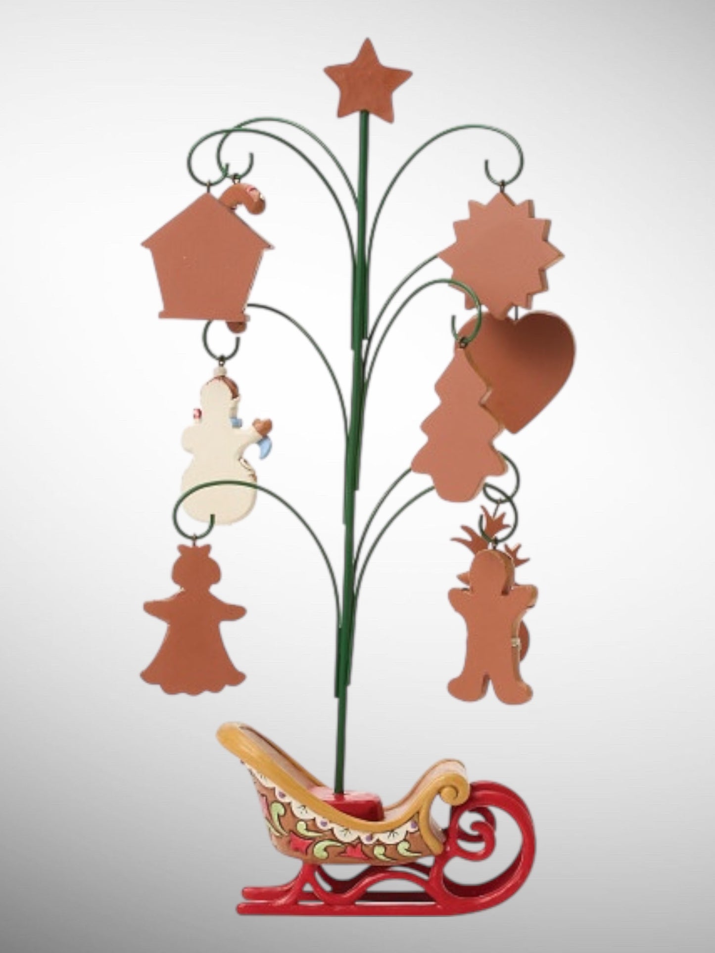 Jim Shore Gingerbread Christmas - Tree of Treasures with Cookie Ornaments Figurine - PREORDER