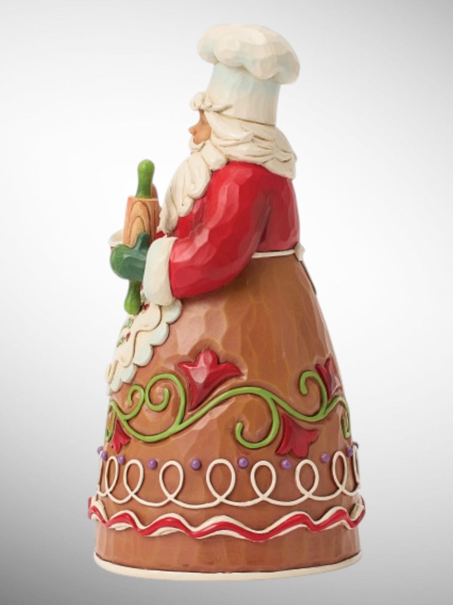 Jim Shore Gingerbread Christmas - Baking Holiday Magic Santa Figurine - PREORDER