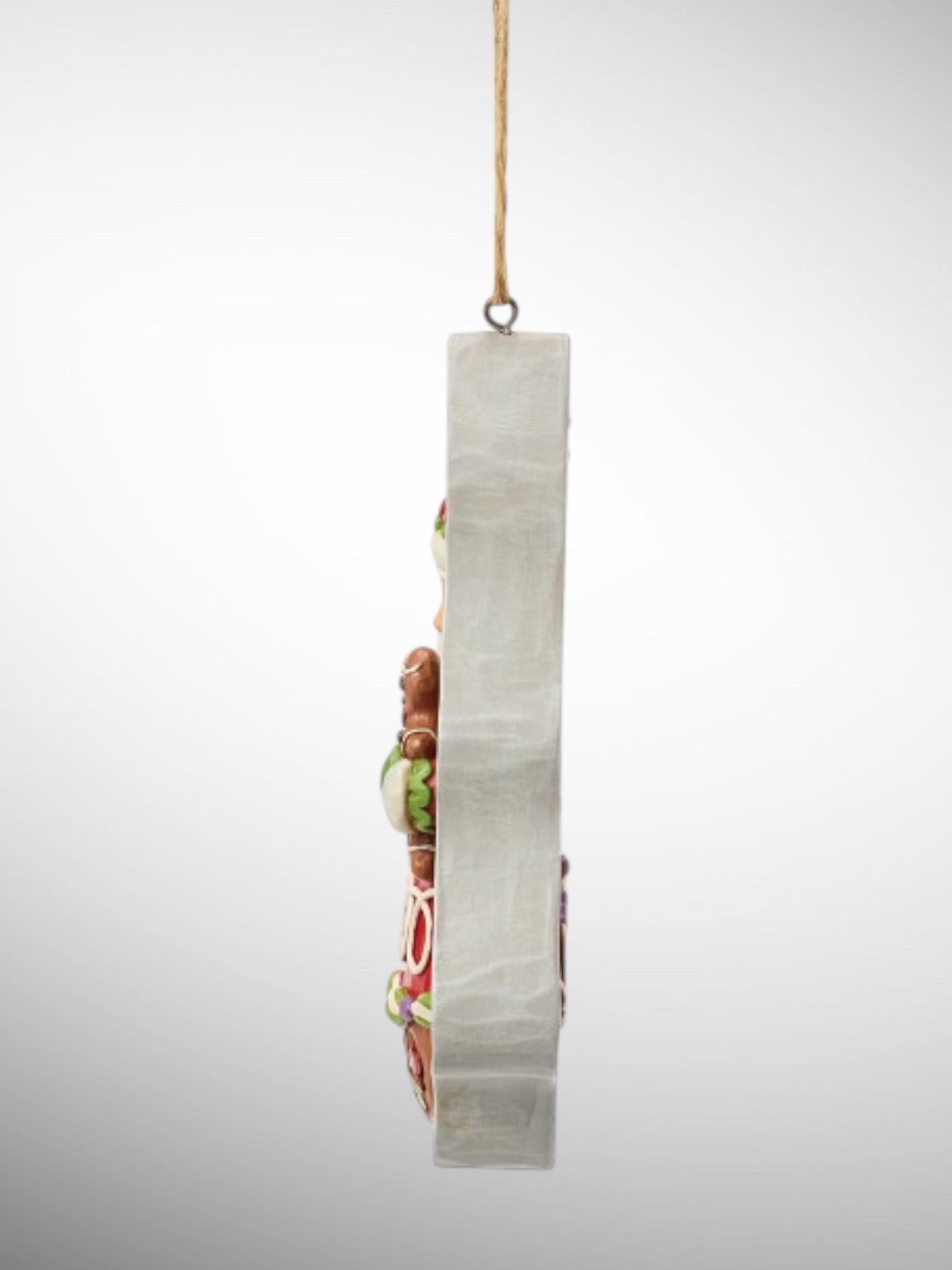 Jim Shore Gingerbread Christmas - Cookie Cutter Santa Hanging Ornament - PREORDER