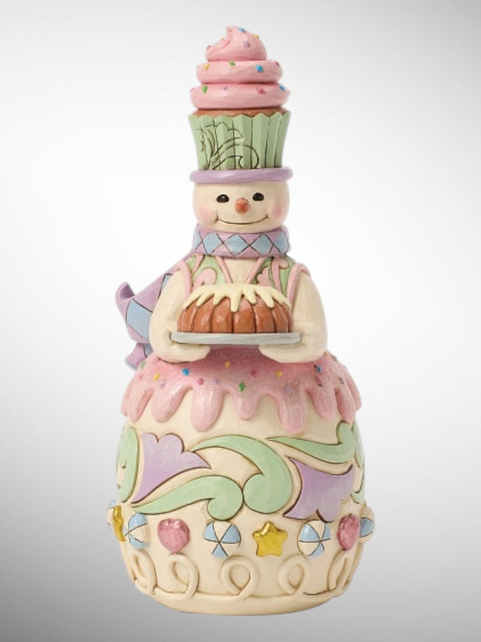 Jim Shore Heartwood Creek - Heartwood Sweets Baked Just For You Christmas Snowman Figurine - PREORDER