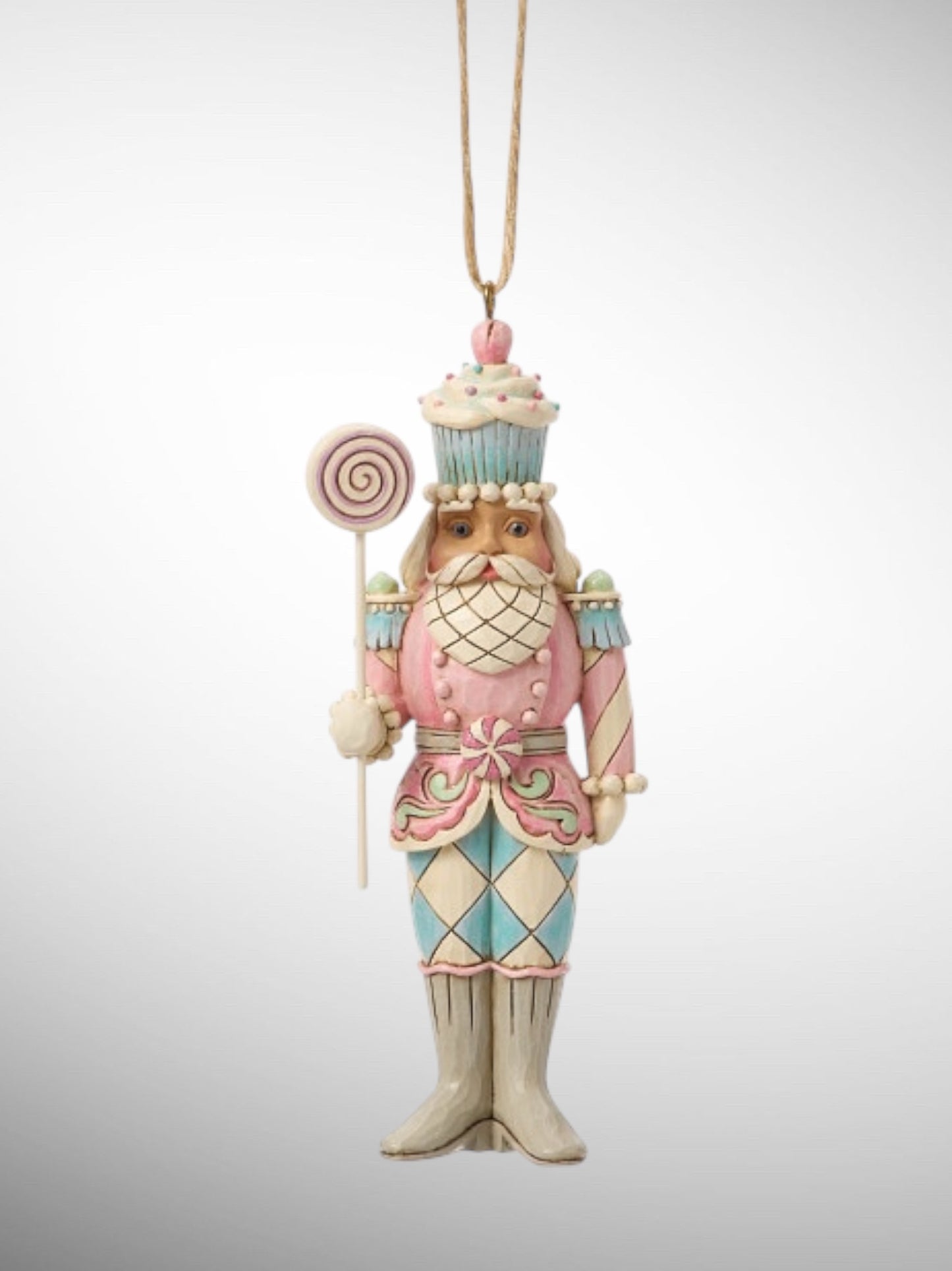 Jim Shore Heartwood Creek - Heartwood Sweets Soldier with Lollipop Hanging Ornament - PREORDER