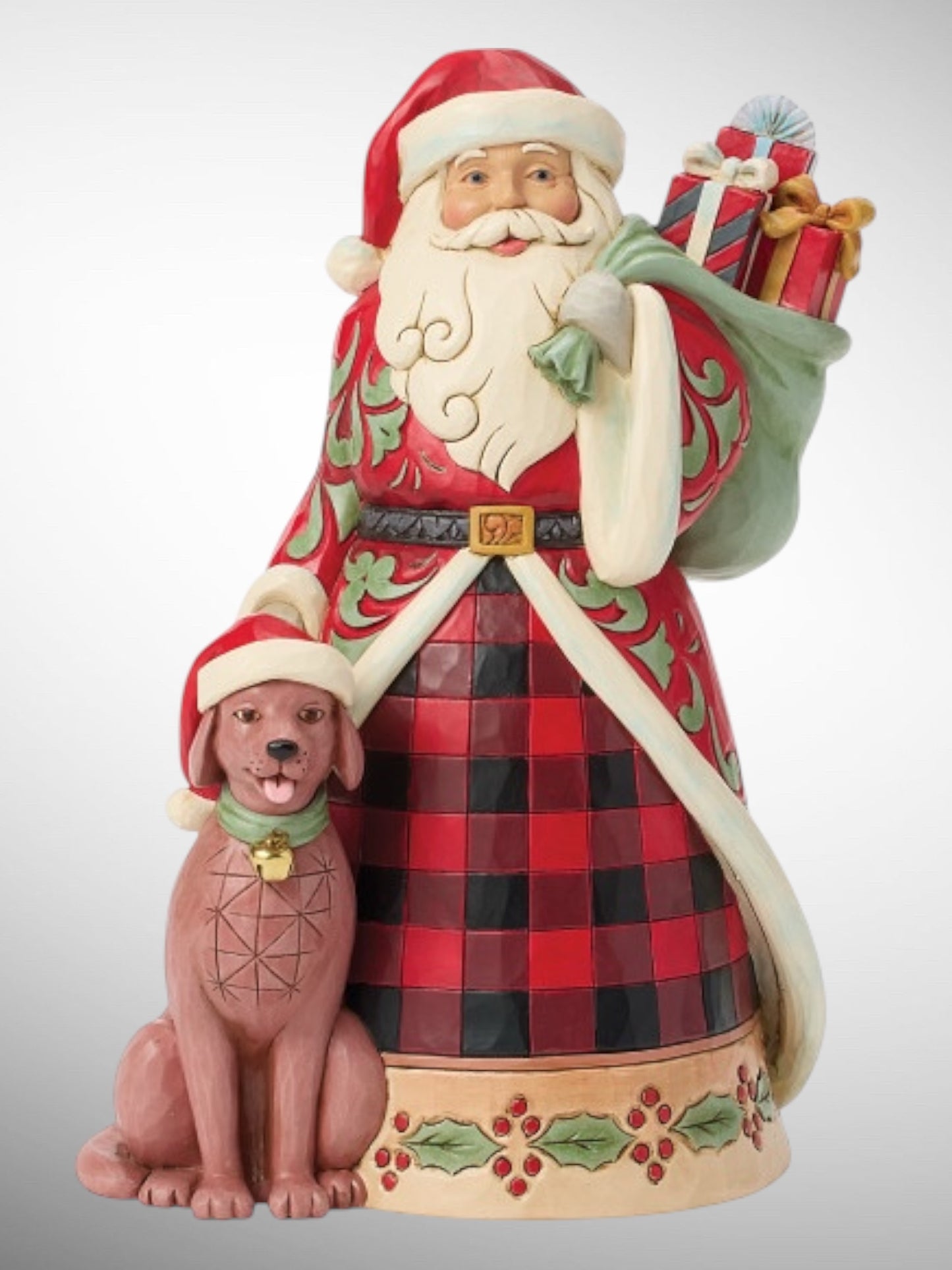 Jim Shore Heartwood Creek - Highland Glen Santa's Companion Dog Christmas Figurine - PREORDER