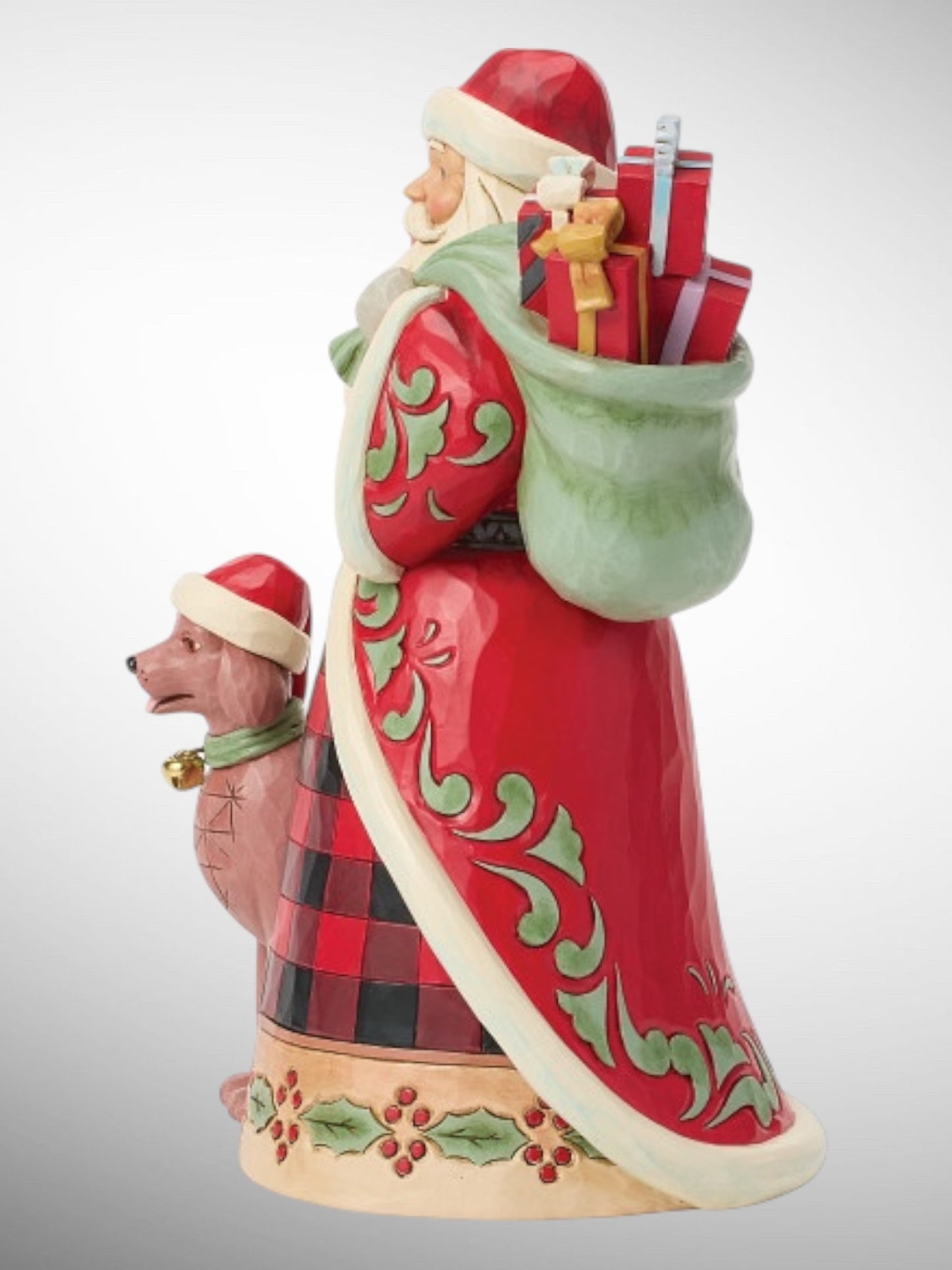 Jim Shore Heartwood Creek - Highland Glen Santa's Companion Dog Christmas Figurine - PREORDER