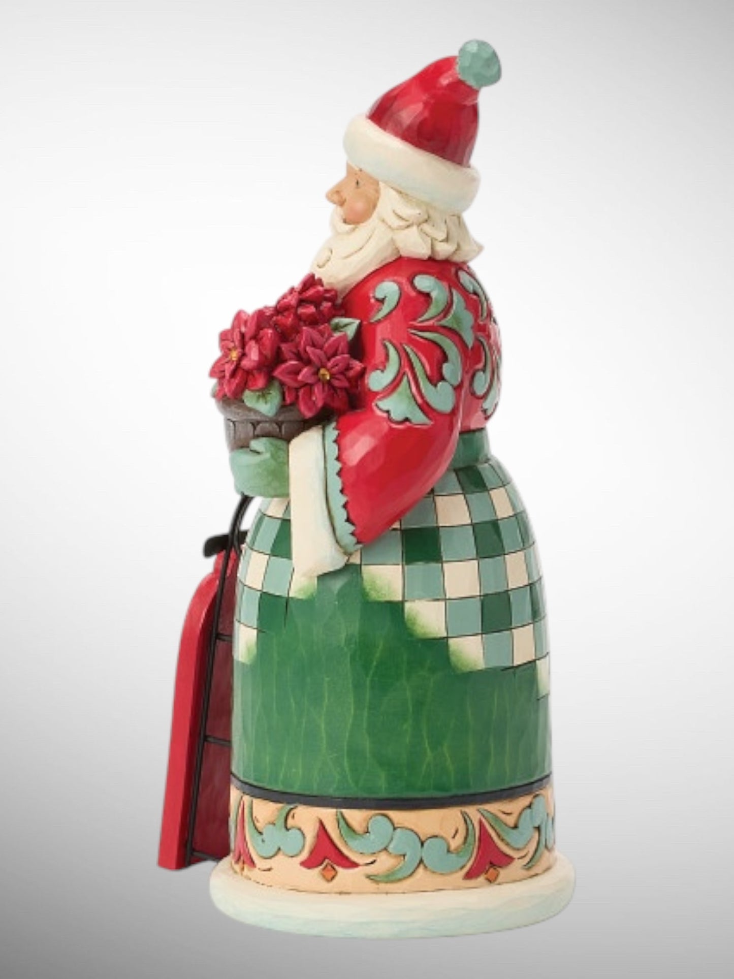 Jim Shore Heartwood Creek - Highland Glen Sliding Into the Holidays Santa Christmas Figurine - PREORDER