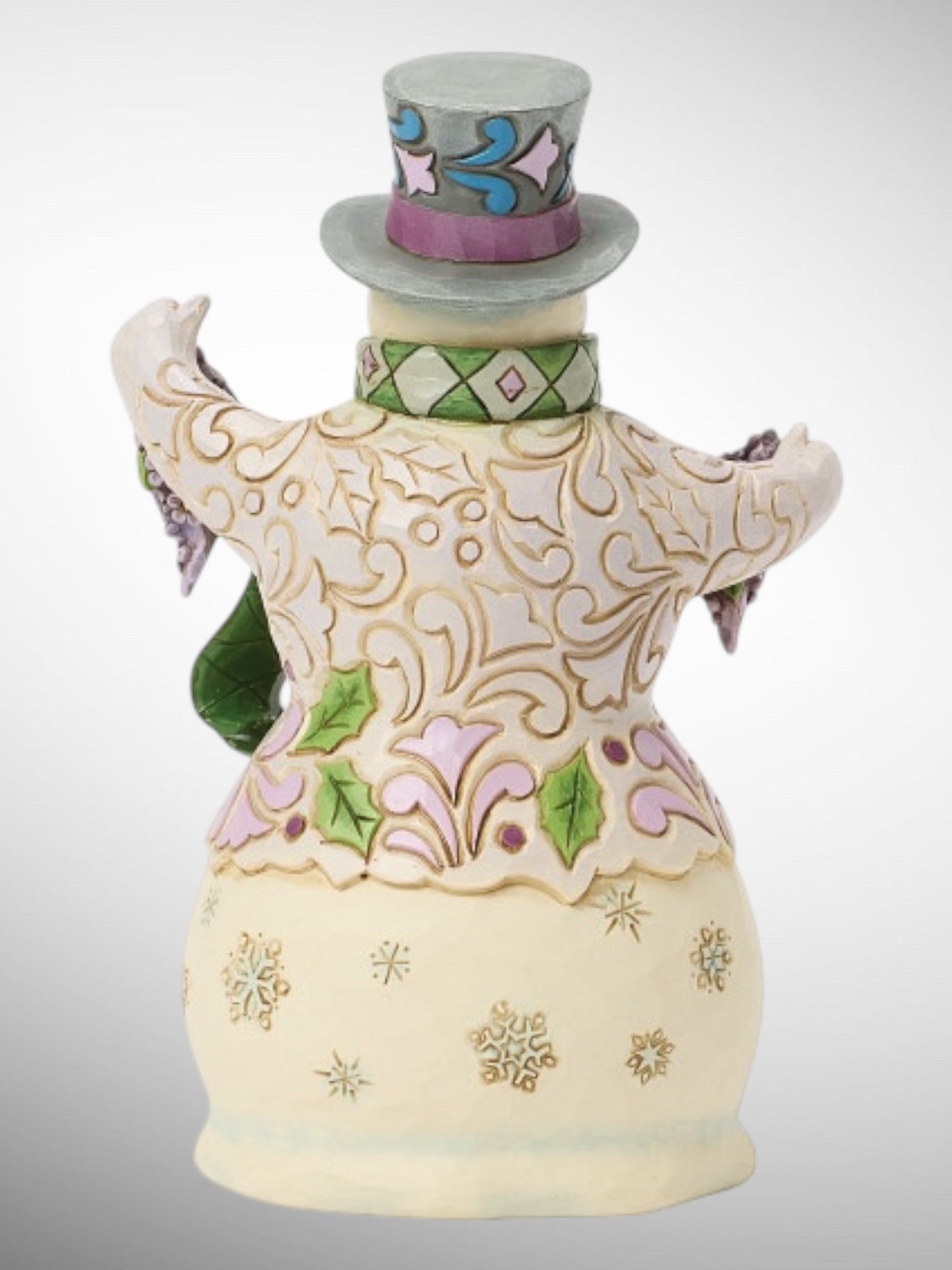 Jim Shore Heartwood Creek - Regal Winter Purple Snowman Christmas Figurine - PREORDER