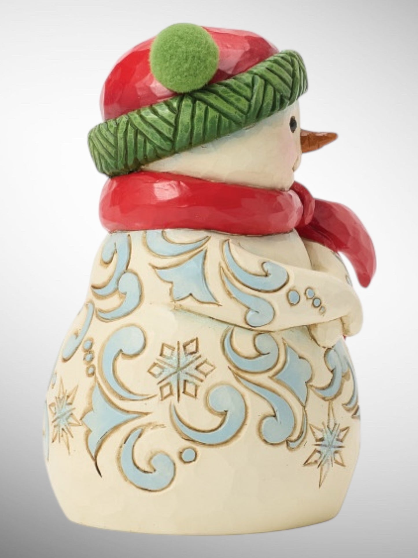 Jim Shore Heartwood Creek - Cozy Winter Cheer Snowman Pom Pom Hat Christmas Figurine - PREORDER
