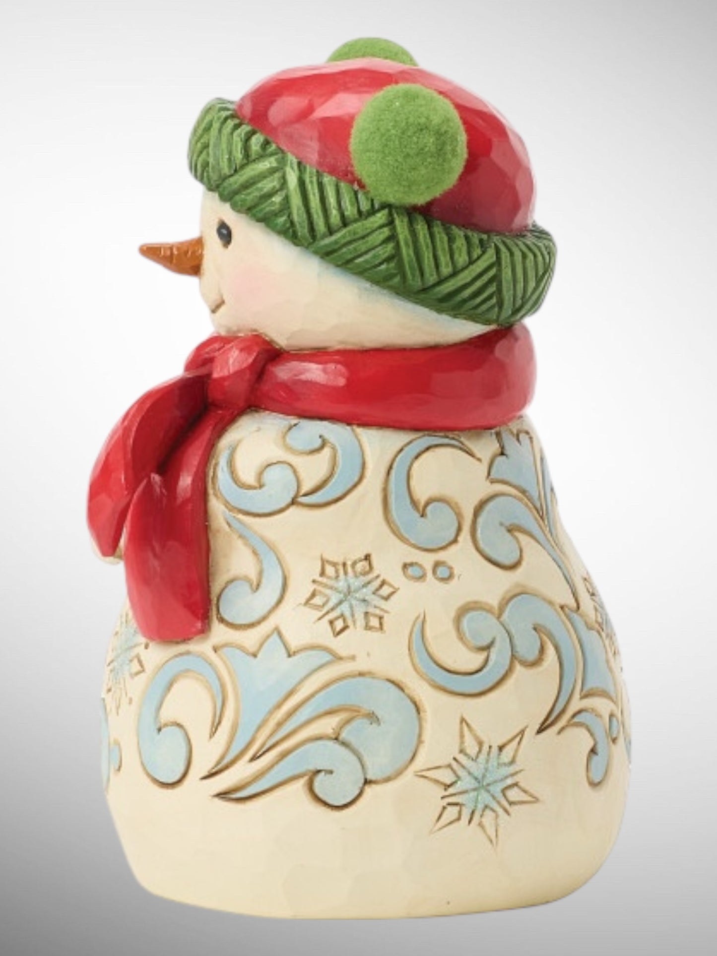 Jim Shore Heartwood Creek - Cozy Winter Cheer Snowman Pom Pom Hat Christmas Figurine - PREORDER
