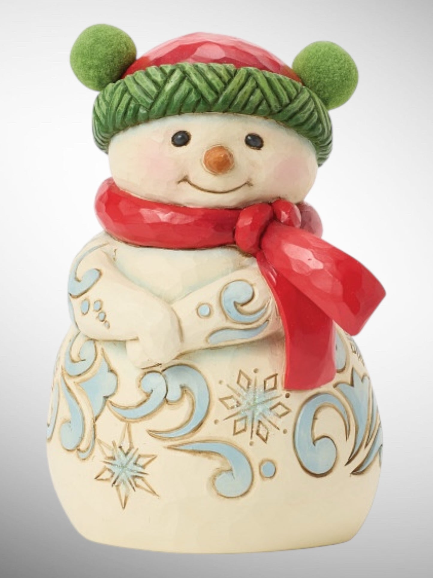 Jim Shore Heartwood Creek - Cozy Winter Cheer Snowman Pom Pom Hat Christmas Figurine - PREORDER