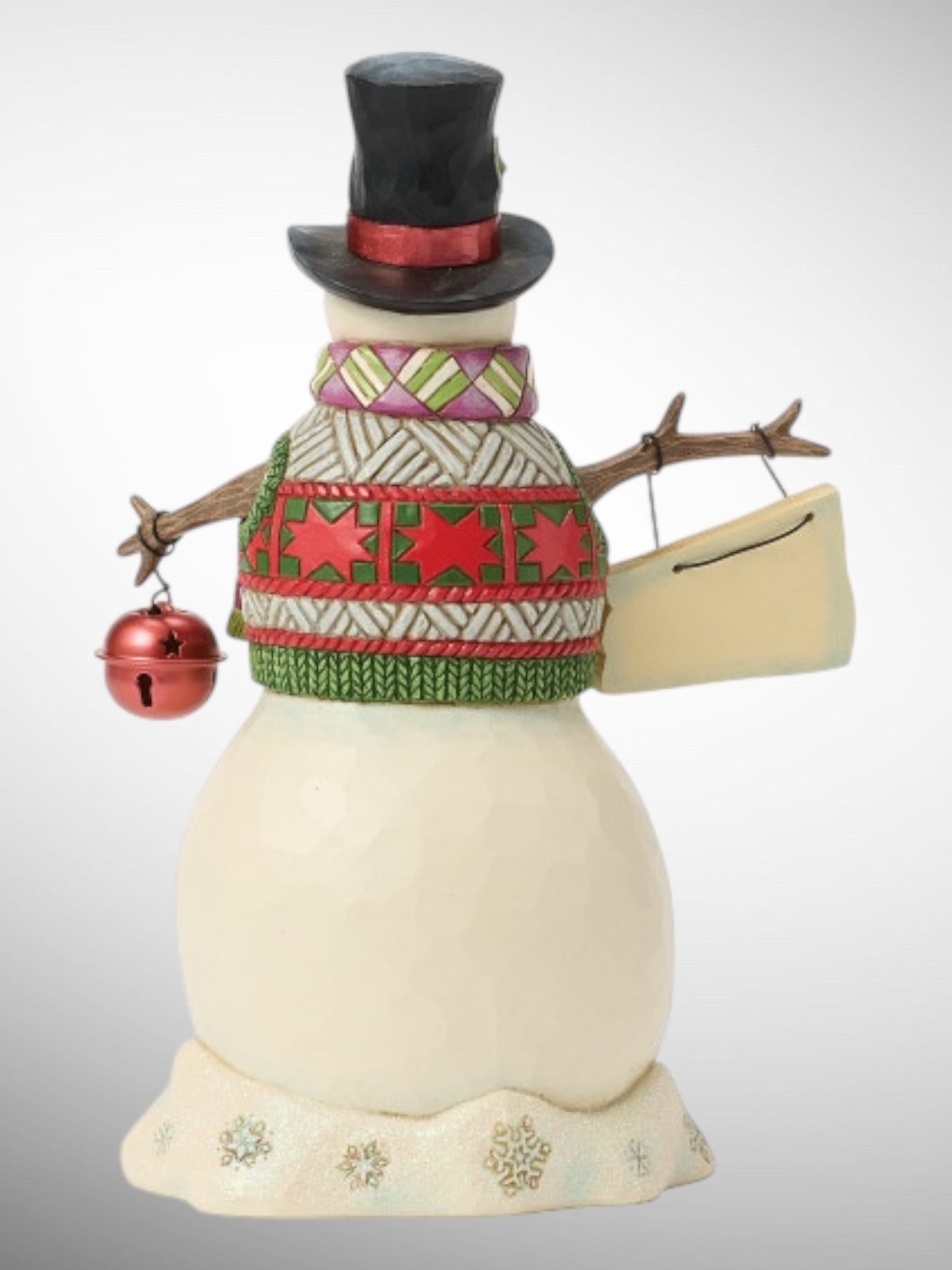 Jim Shore Heartwood Creek - Signs of the Times Welcome Winter Snowman Christmas Figurine - PREORDER
