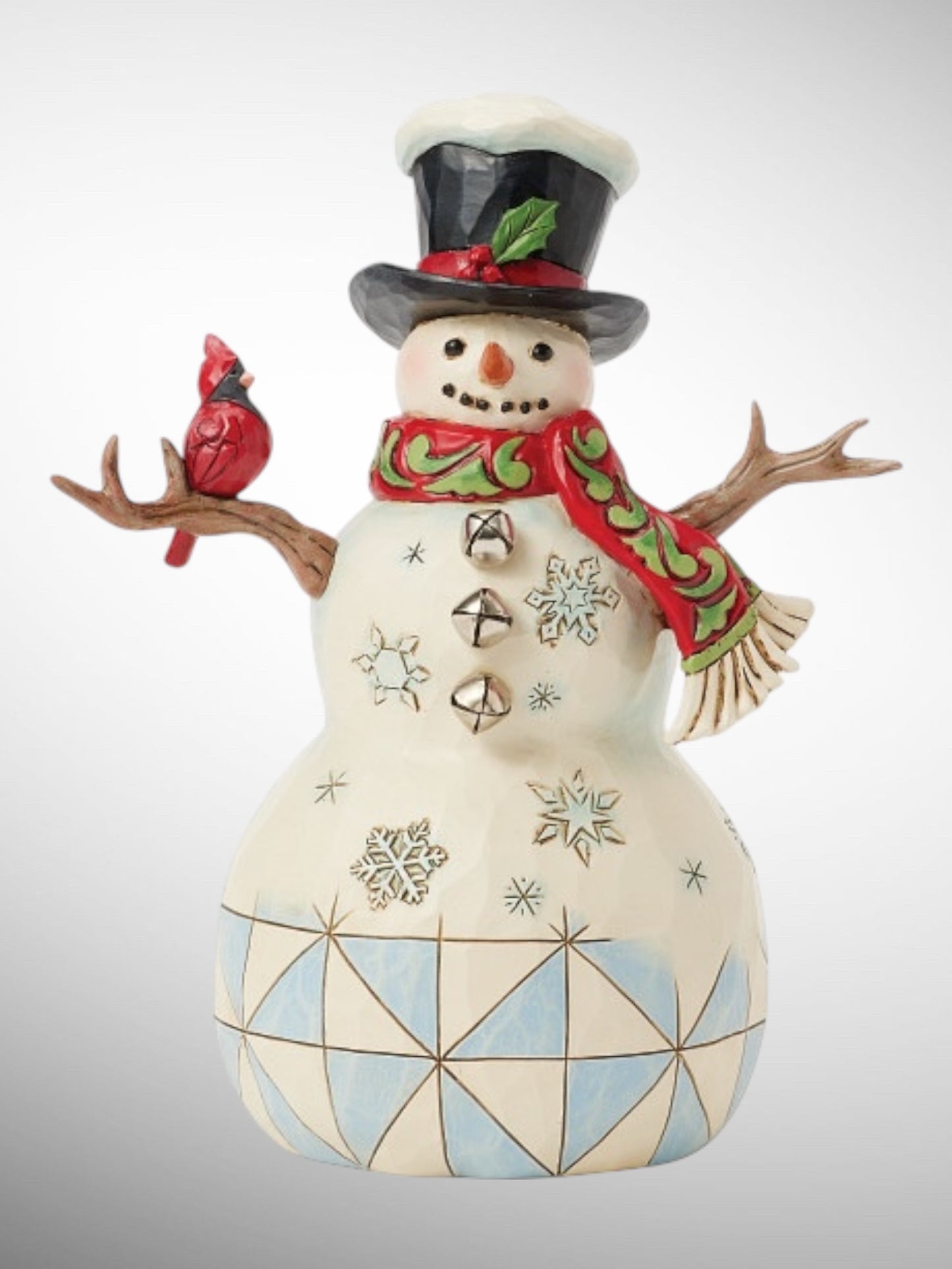Jim Shore Heartwood Creek - Decembrrr Chill Snowman Cardinal Twig Christmas Figurine - PREORDER