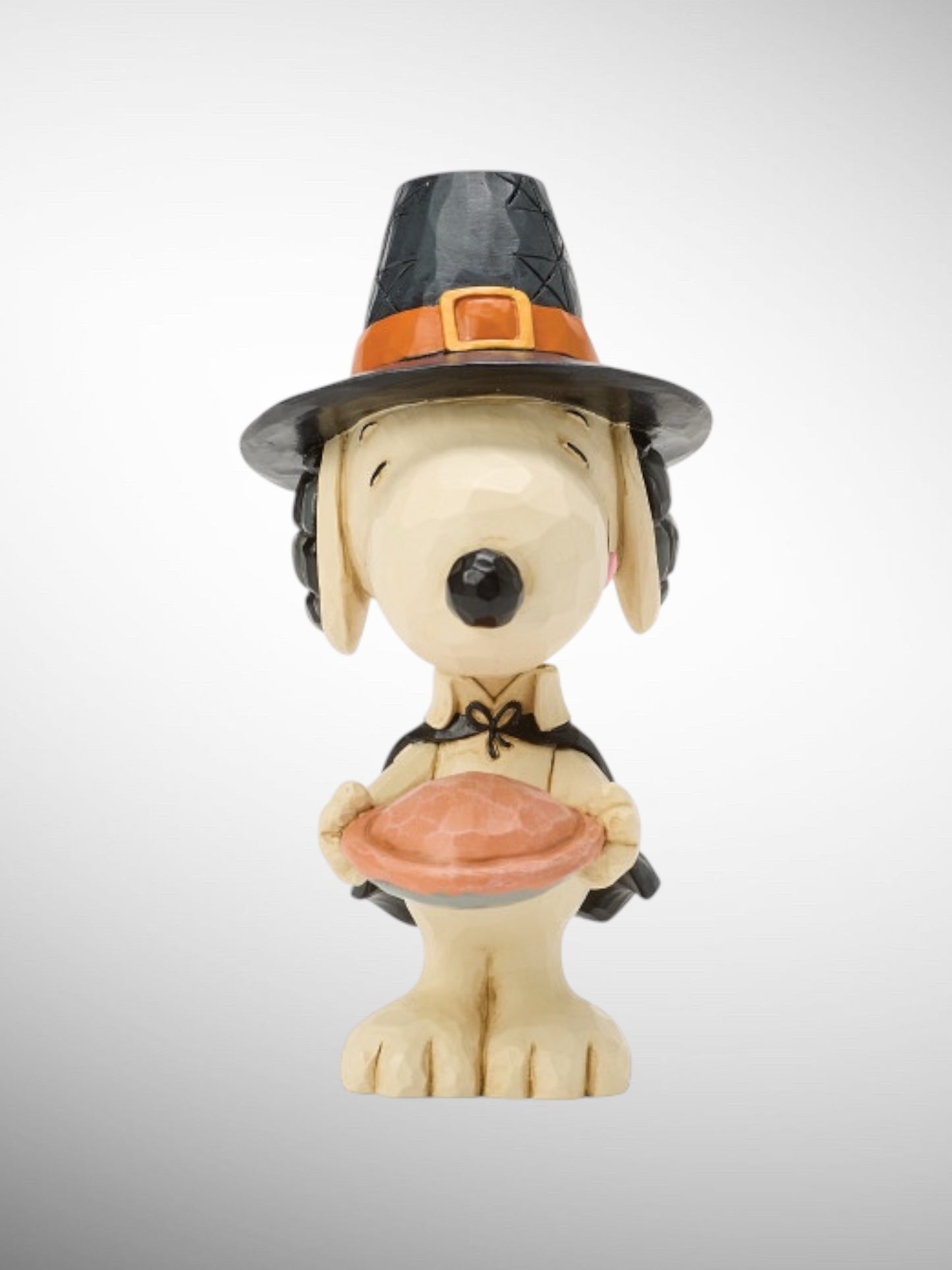 Jim Shore Peanuts - Snoopy with Pumpkin Pie Mini Figurine - PREORDER