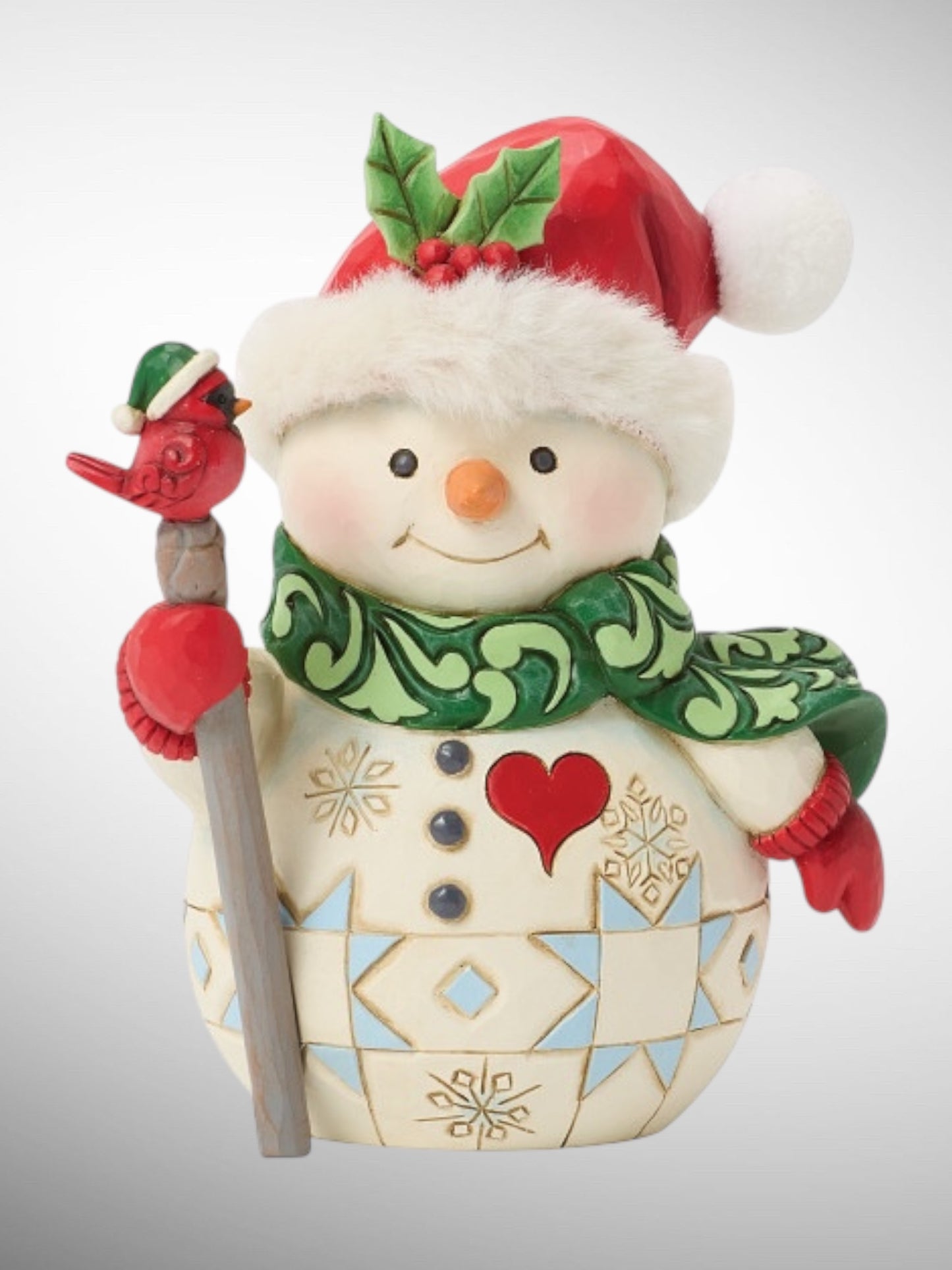 Jim Shore Heartwood Creek - Tiny Tweets Pint Size Snowman Christmas Figurine - PREORDER