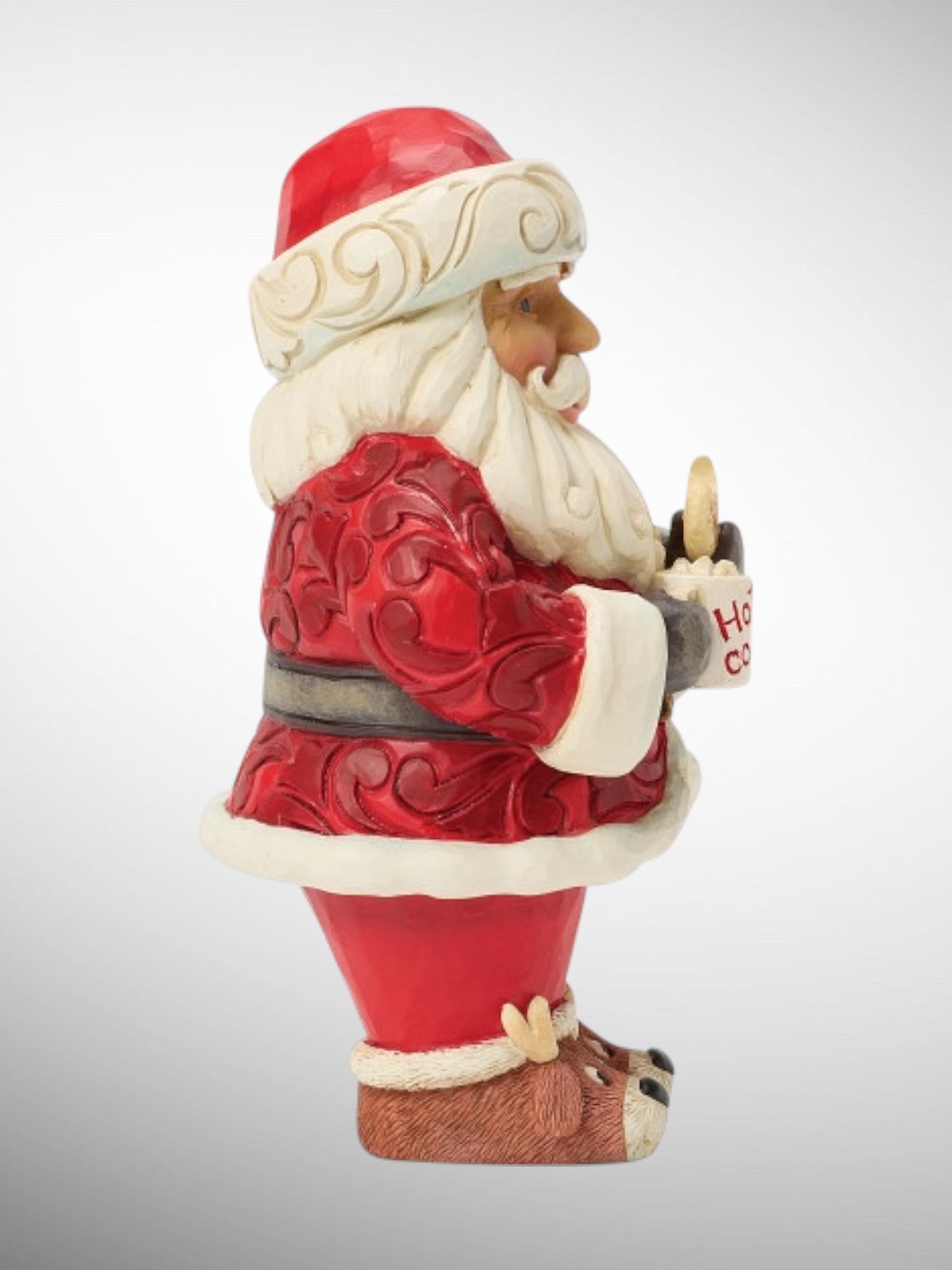 Jim Shore Heartwood Creek - Chocolately Goodness Santa Hot Cocoa Cookie Pint Size Christmas Figurine - PREORDER