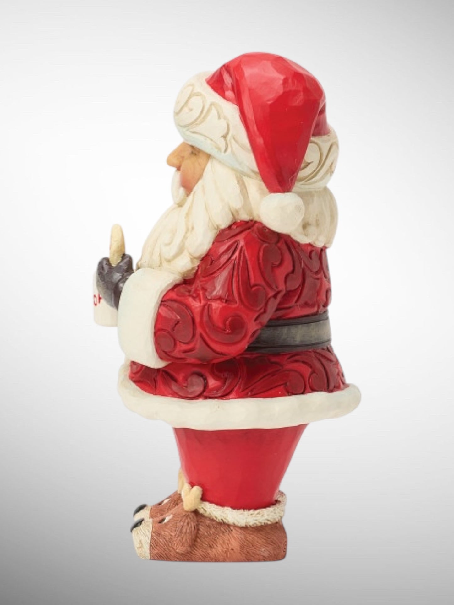 Jim Shore Heartwood Creek - Chocolately Goodness Santa Hot Cocoa Cookie Pint Size Christmas Figurine - PREORDER
