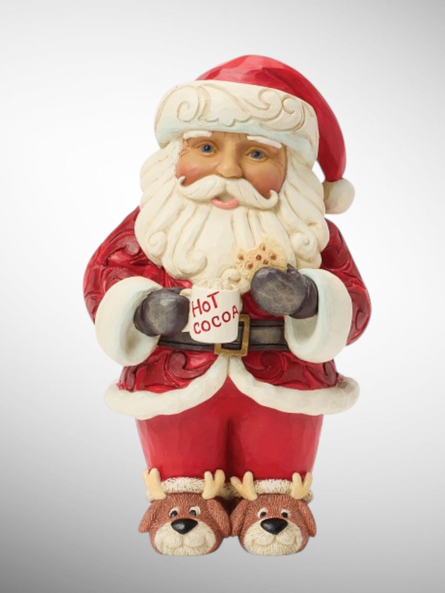 Jim Shore Heartwood Creek - Chocolately Goodness Santa Hot Cocoa Cookie Pint Size Christmas Figurine - PREORDER