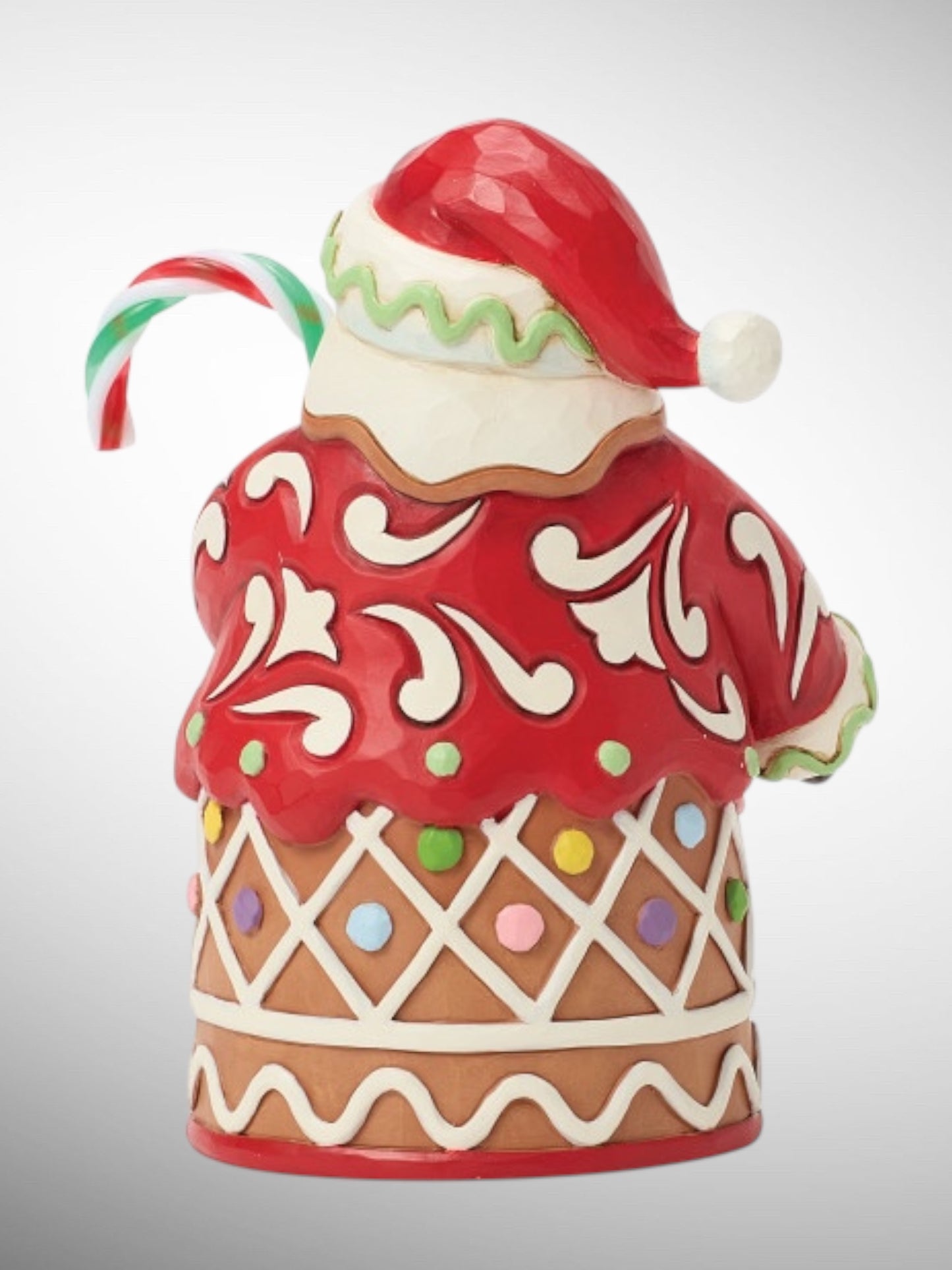 Jim Shore Heartwood Creek - Candy Cane Delight Santa Pint Size Christmas Figurine - PREORDER