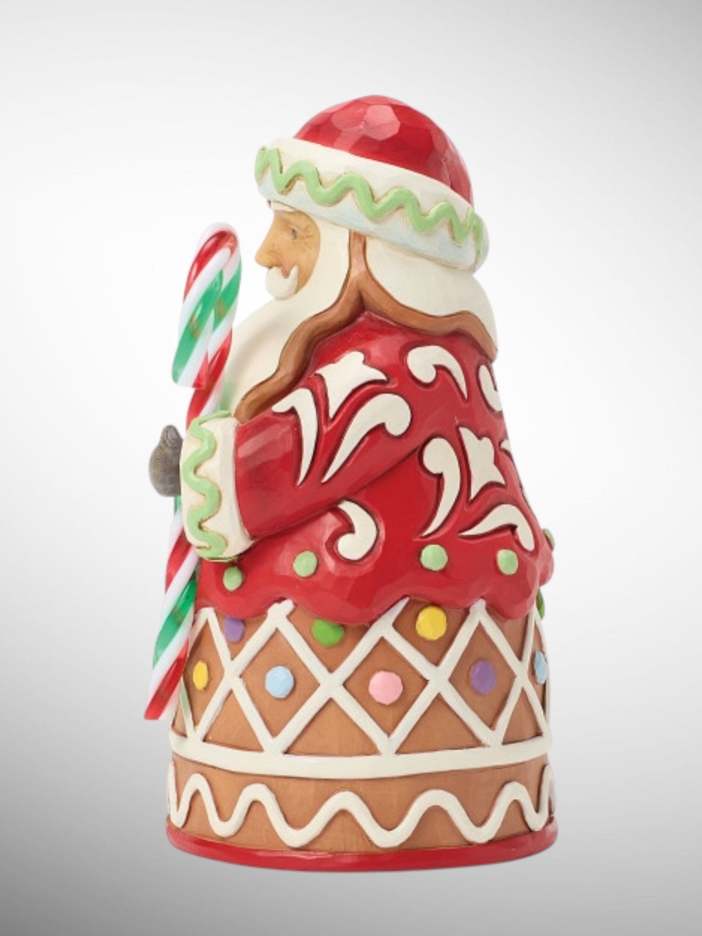 Jim Shore Heartwood Creek - Candy Cane Delight Santa Pint Size Christmas Figurine - PREORDER