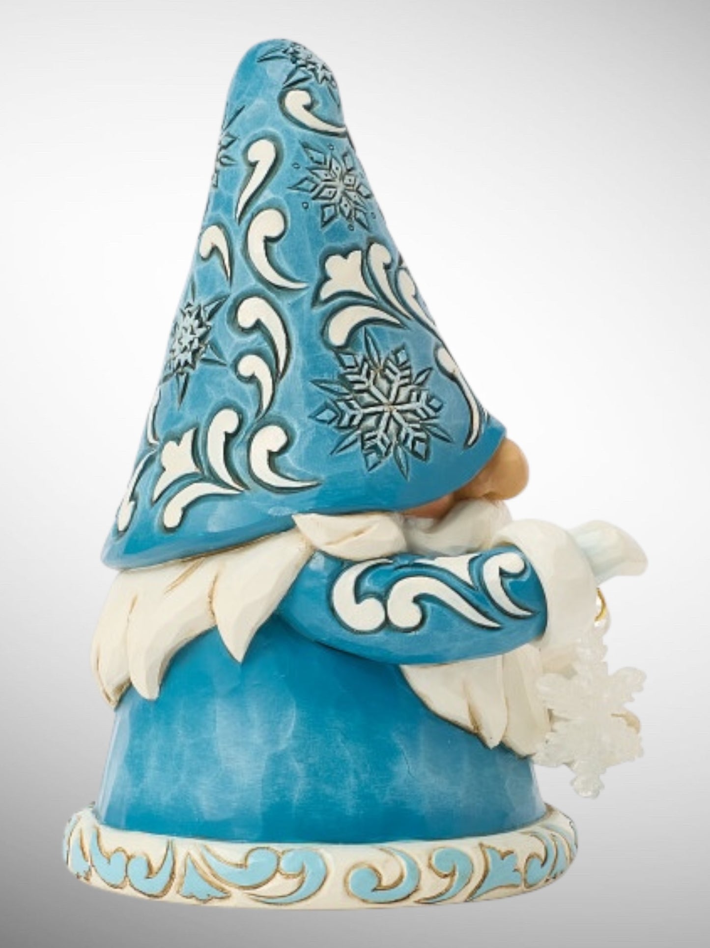 Jim Shore Heartwood Creek - Snow Beautiful Christmas Gnome Holding Snowflake Figurine