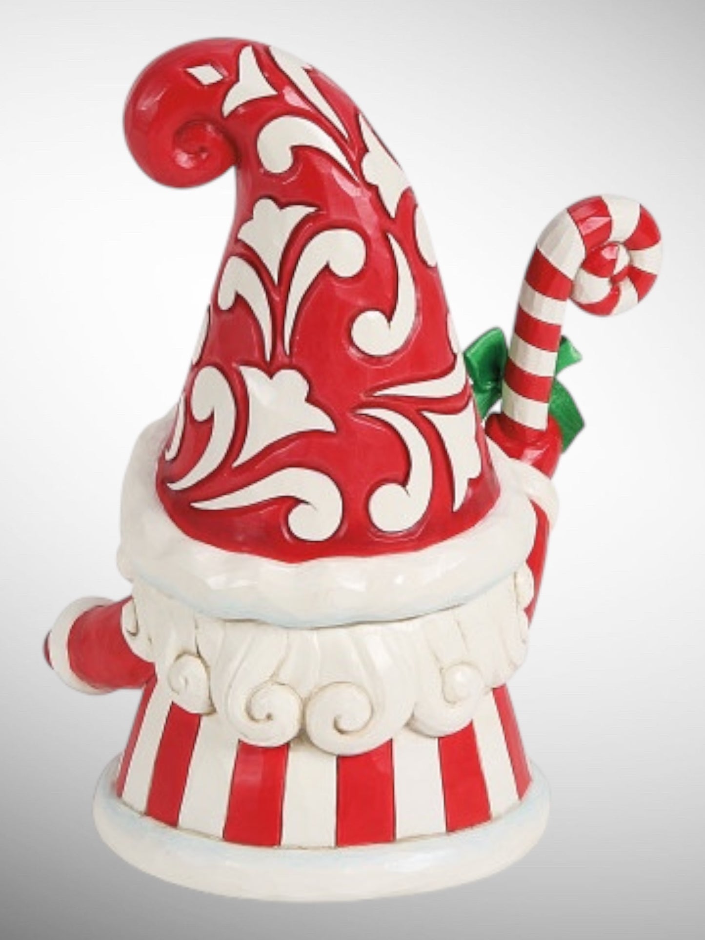 Jim Shore Heartwood Creek - Swirls and Twirls Christmas Candy Cane Gnome Figurine