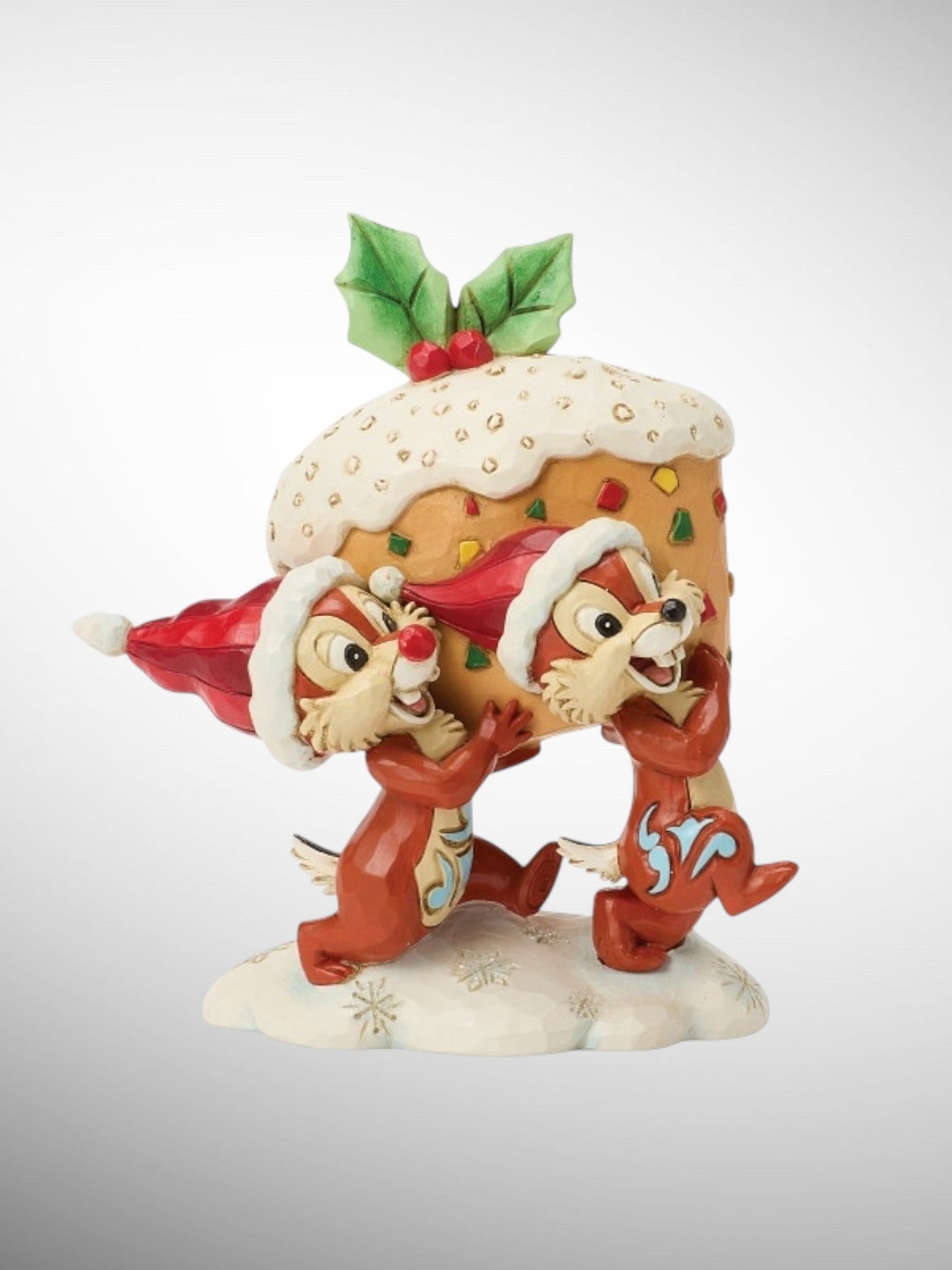 Jim Shore Disney Traditions -  Merry Mischief Chip Dale Christmas Figurine - PREORDER