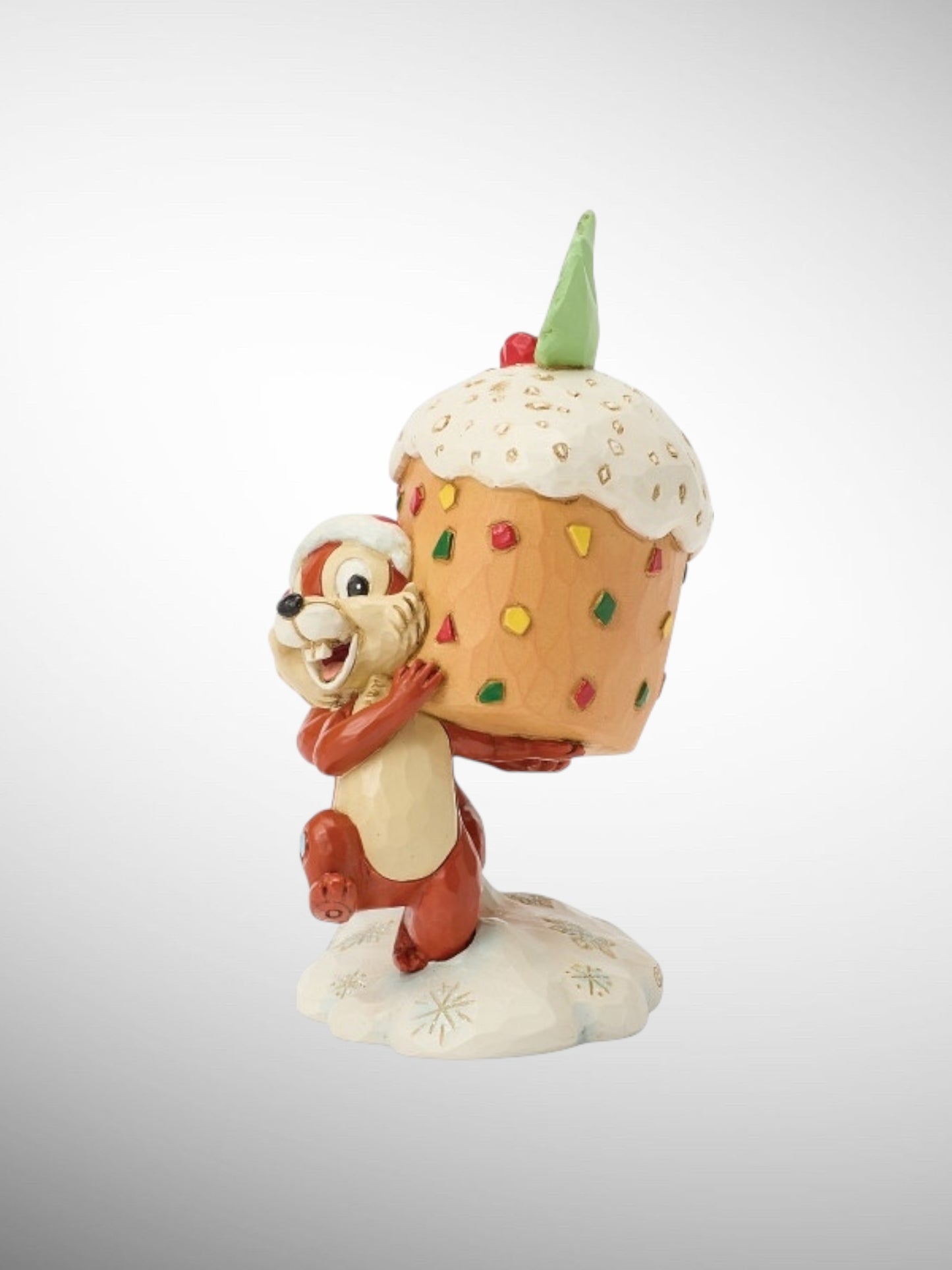 Jim Shore Disney Traditions -  Merry Mischief Chip Dale Christmas Figurine - PREORDER